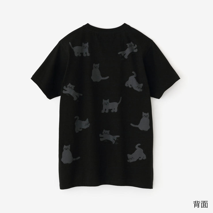 Cat Short Sleeve T-shirt [5.0] / Black