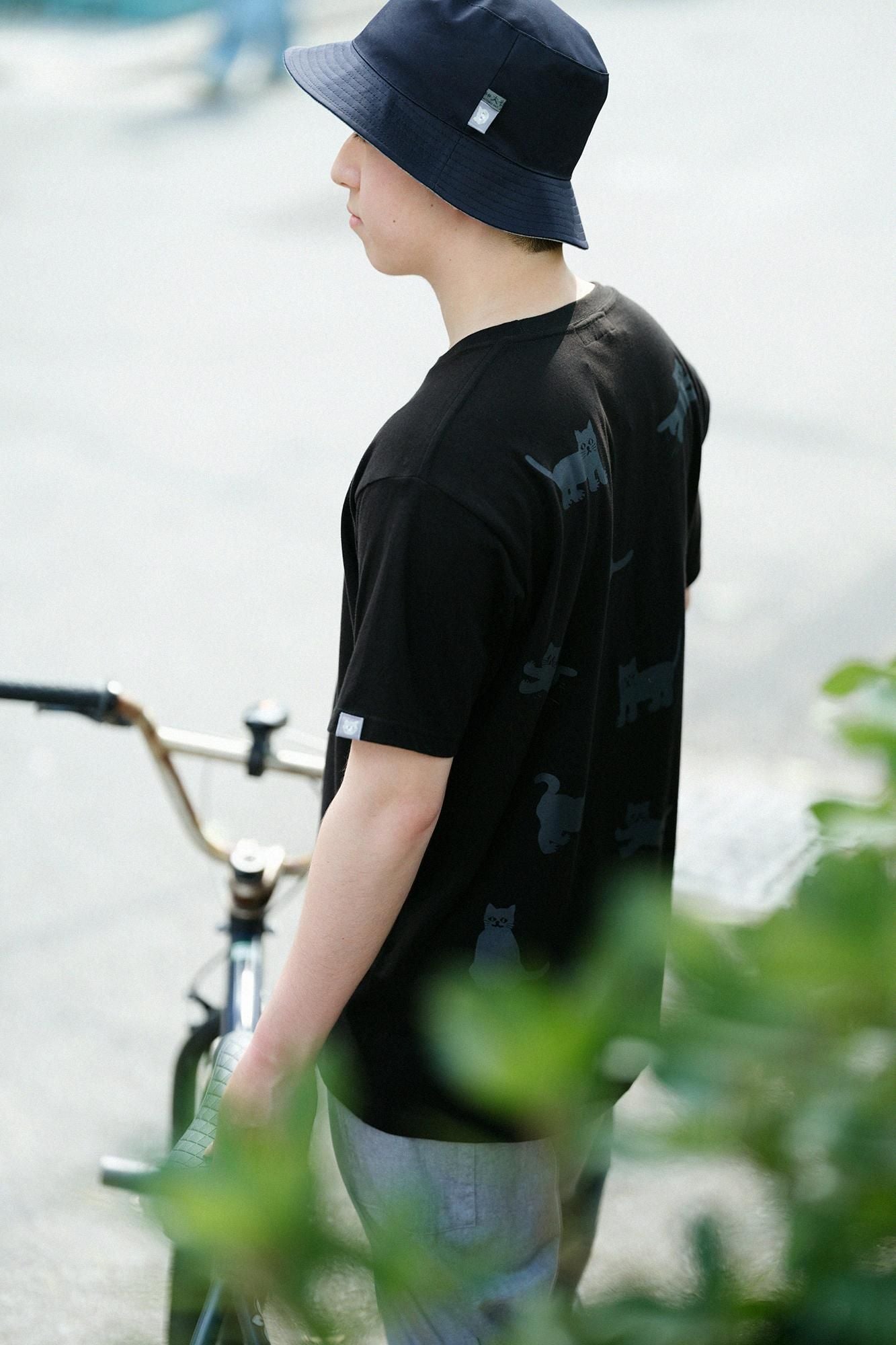 【net limited】Cat Short Sleeve T-shirt [5.0]/ Black