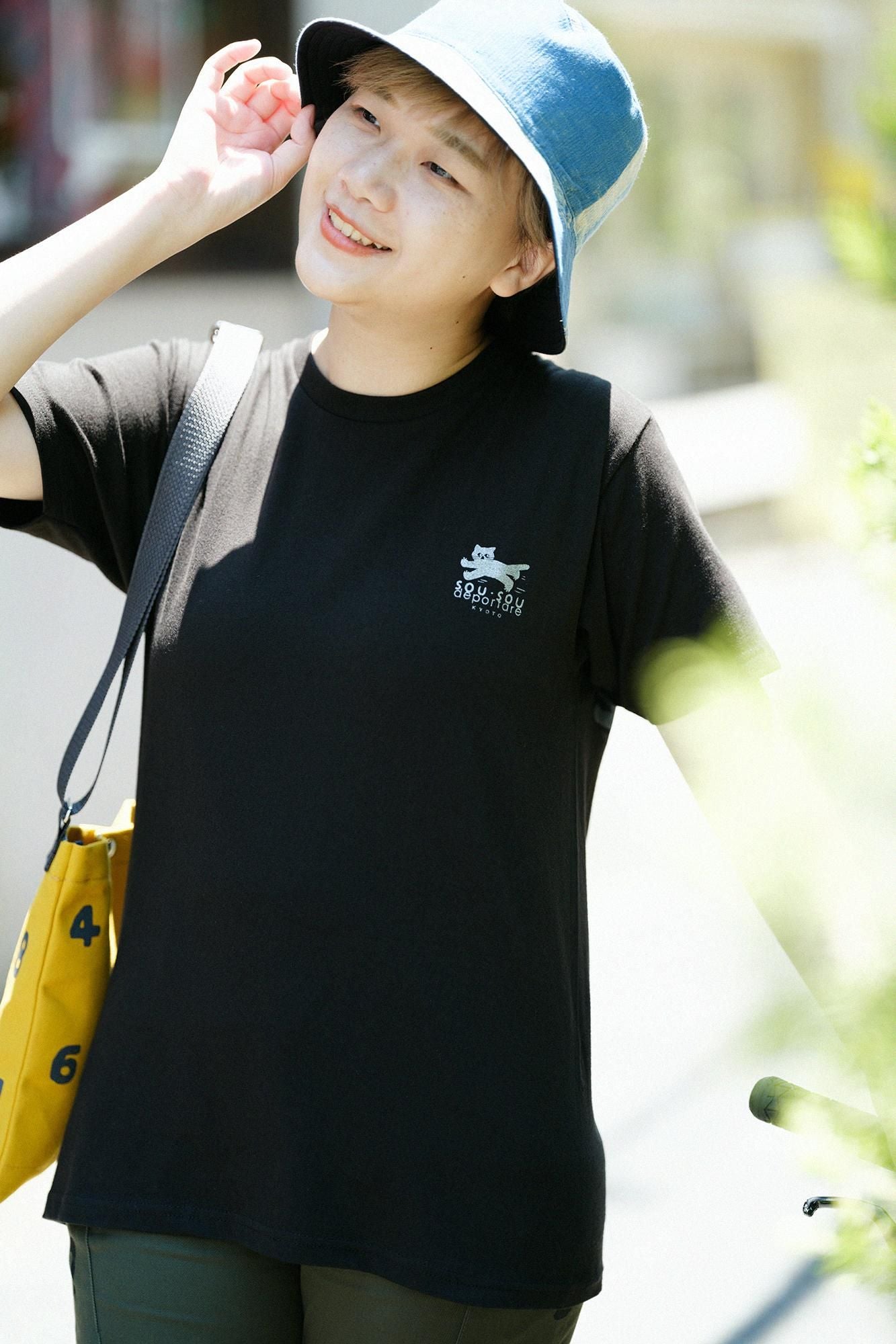 【net limited】Cat Short Sleeve T-shirt [5.0]/ Black