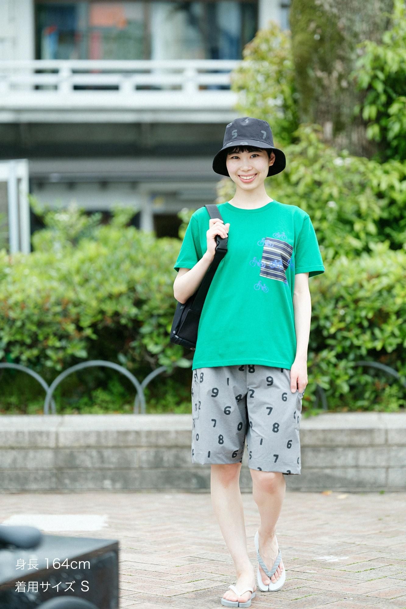 Short Sleeve Pocket T-shirt [5.0] / Green x Bicycle Craze