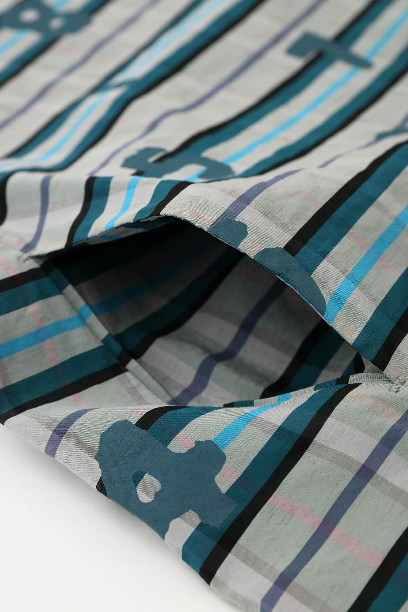 【net limited】Viscose Nylon Check BIKE One-piece Dress / SO-SU-U