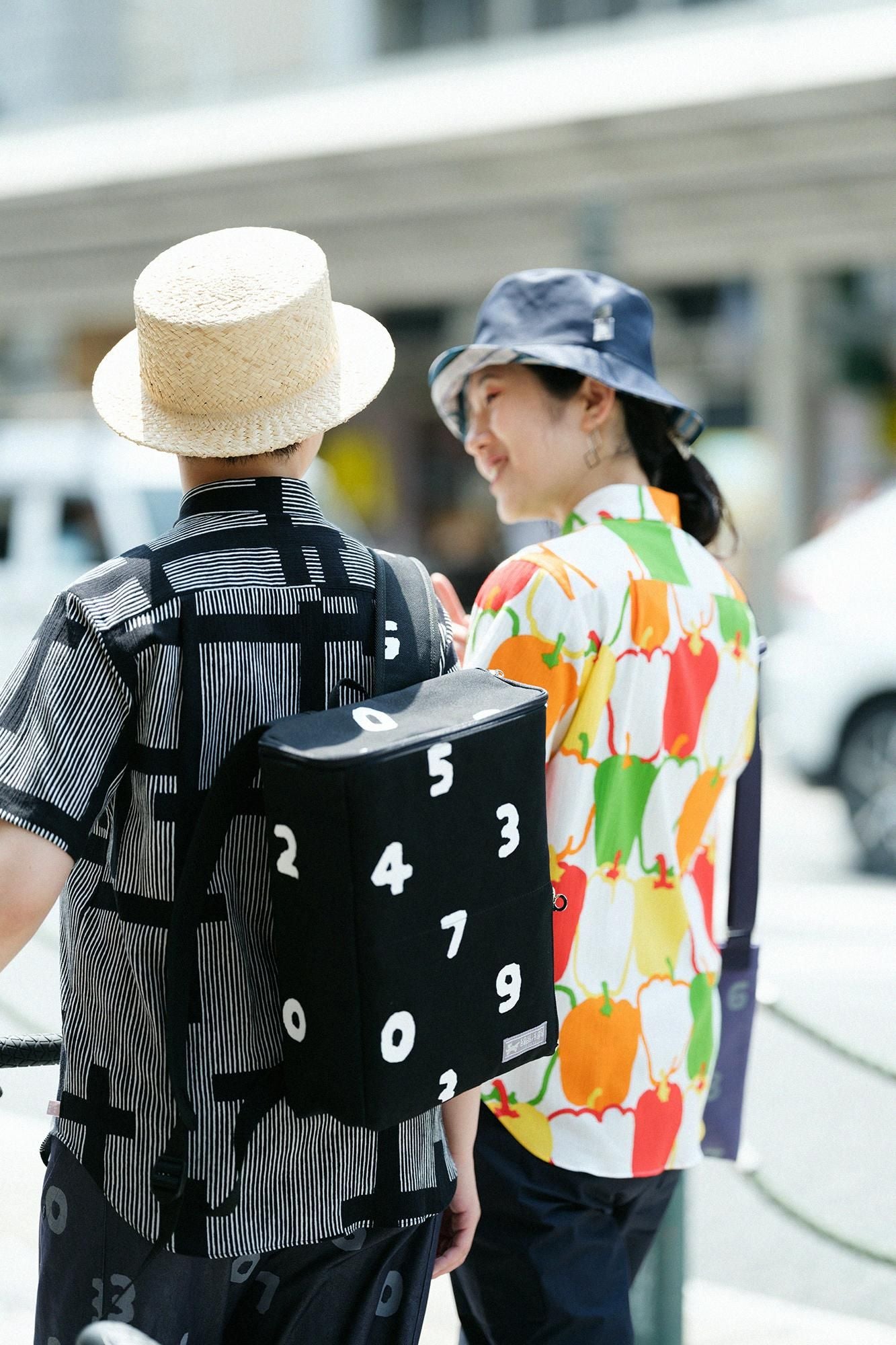 高島縮棉 20/20 短袖襯衫／甜椒