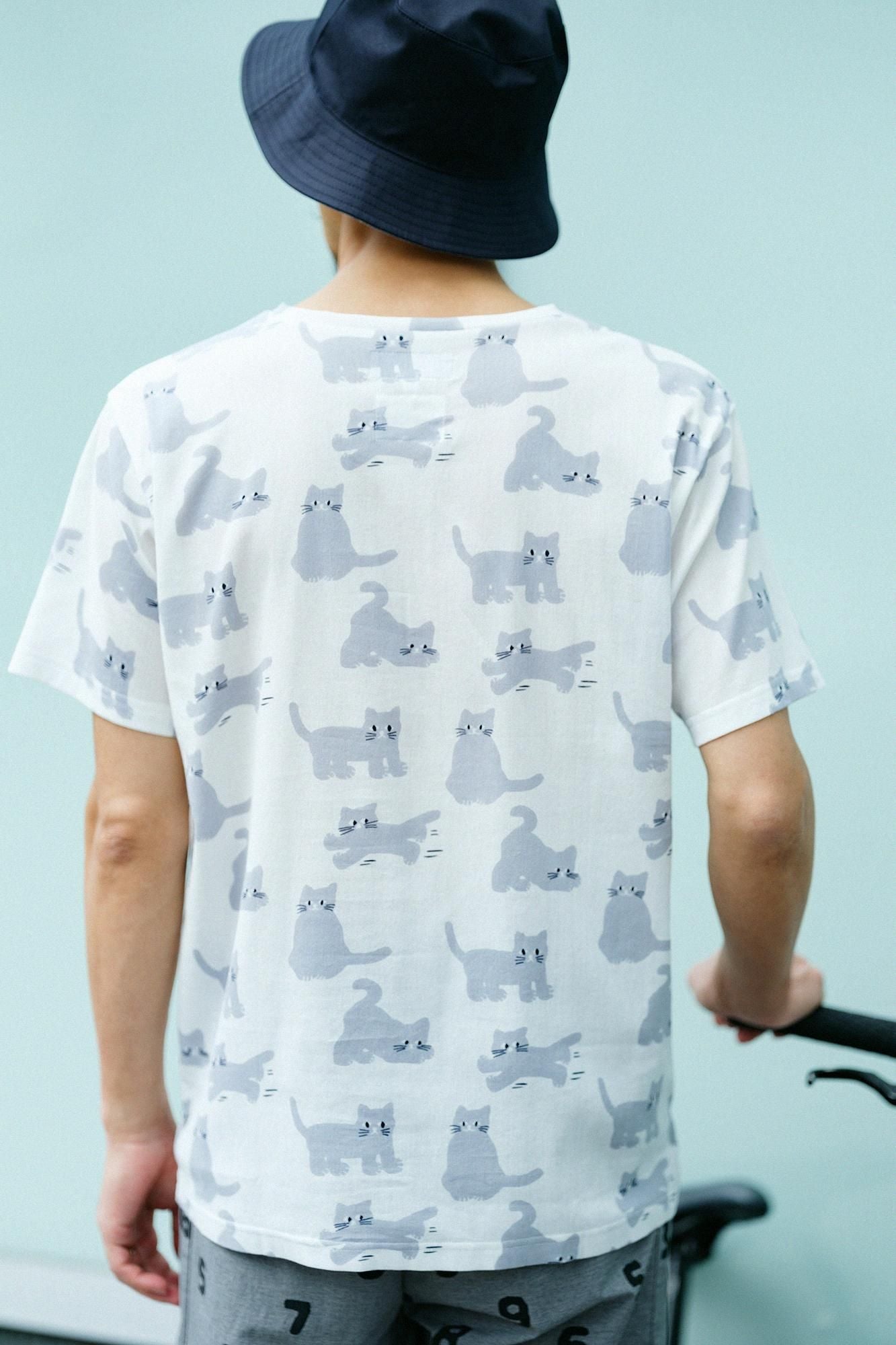 Takashima Chiku 40/40短袖T恤/猫