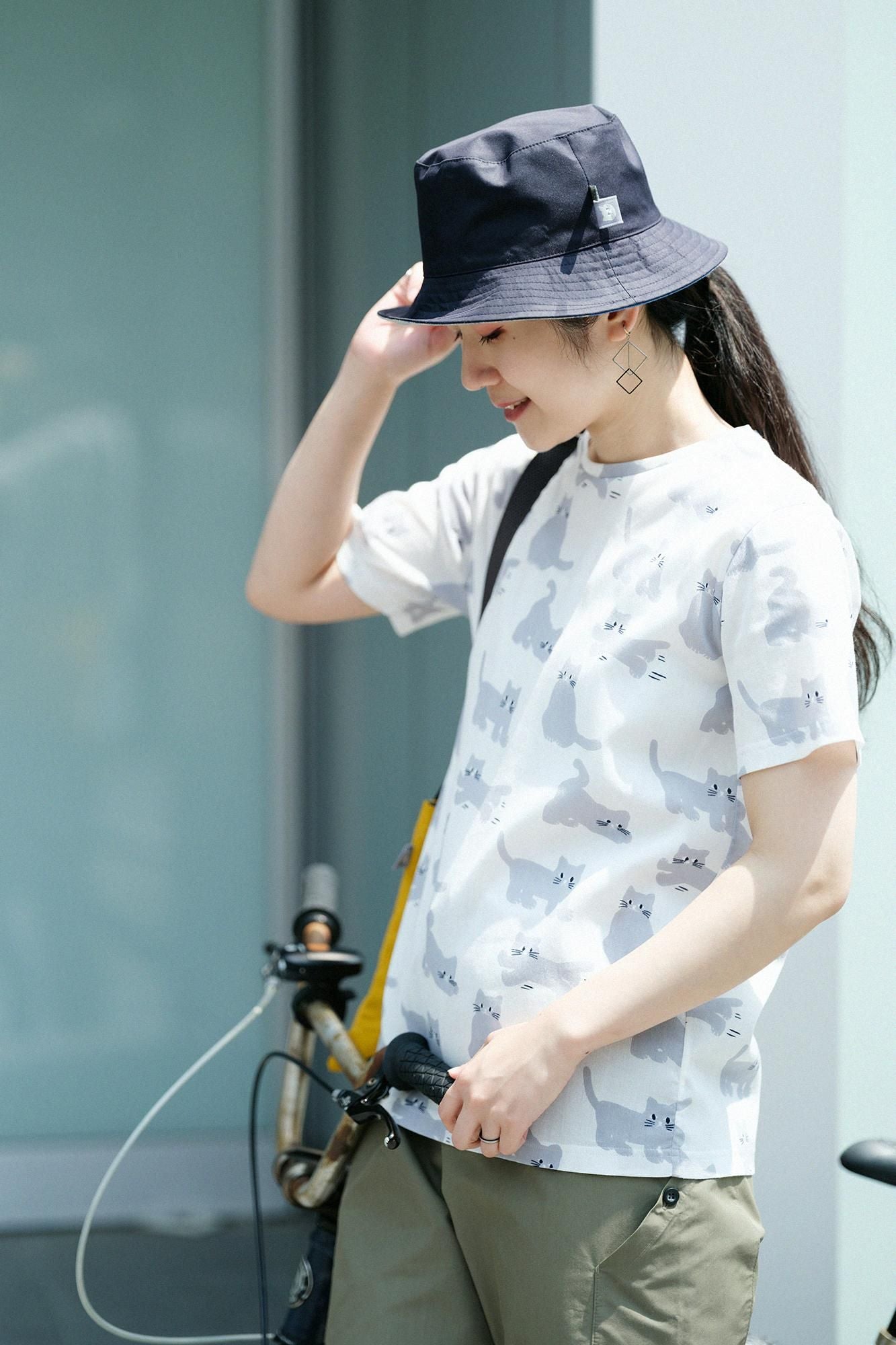 Takashima Chiku 40/40短袖T恤/猫