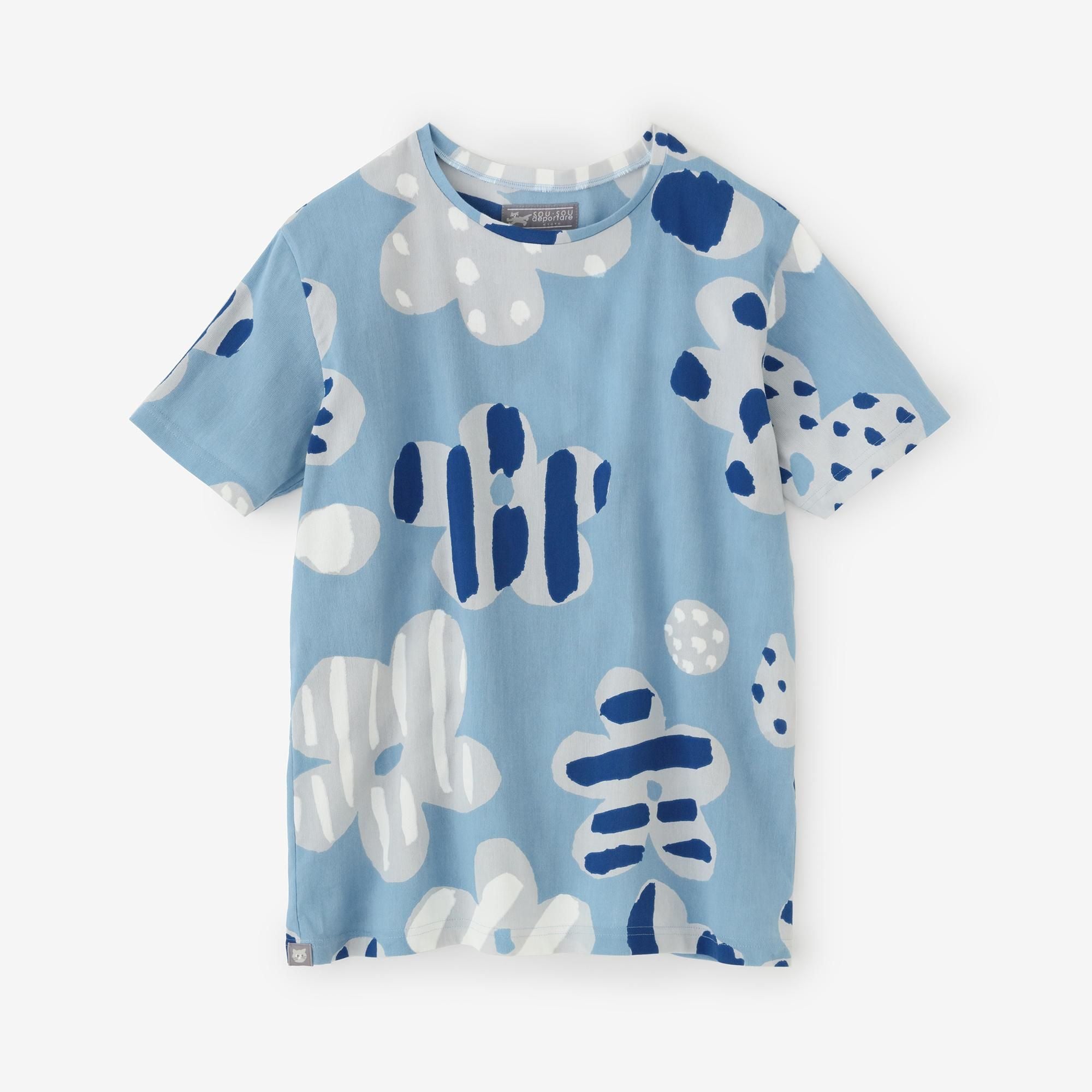 高島縮棉 40/40短袖T-shirt /綻放