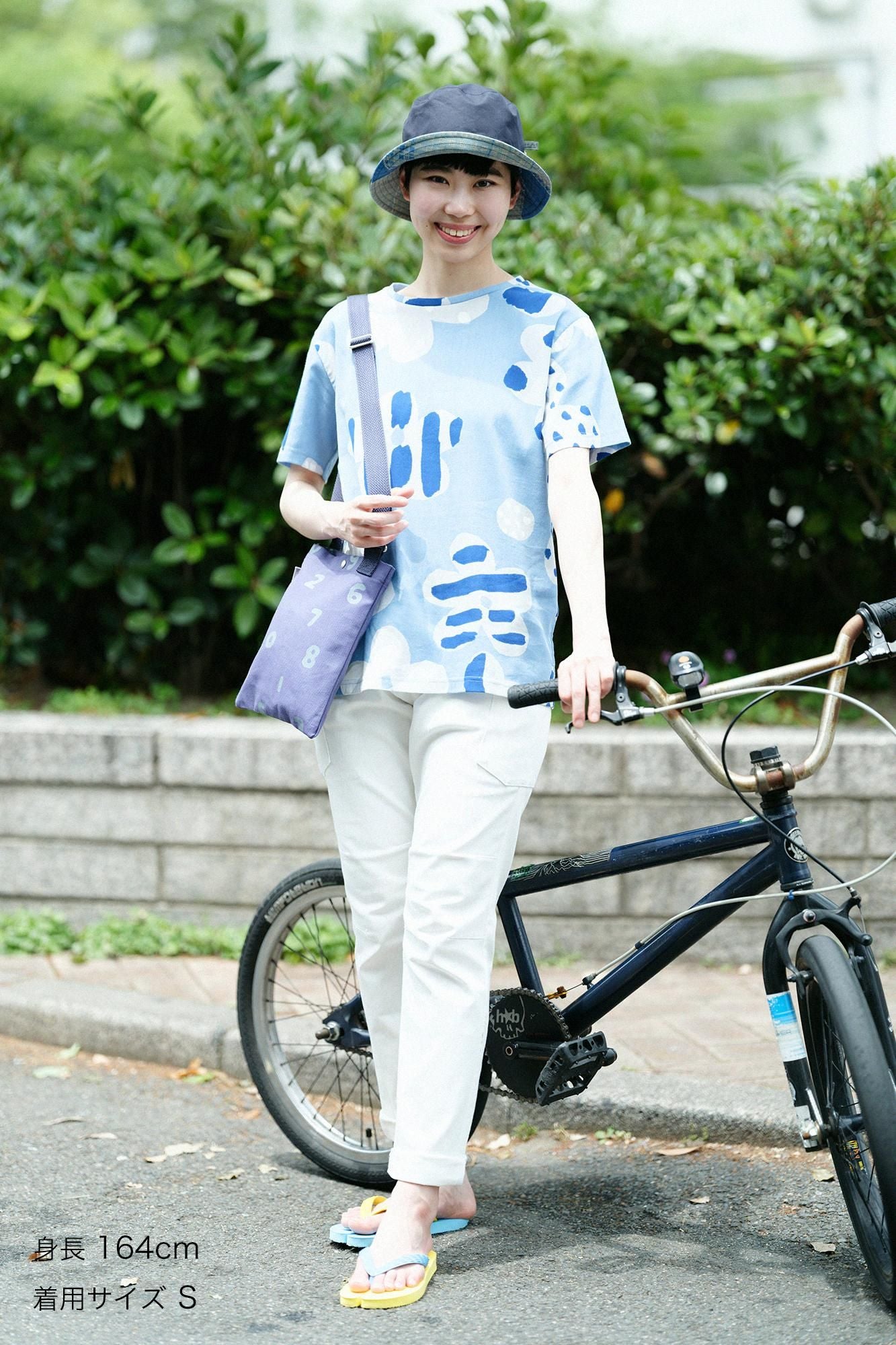 高島縮棉 40/40短袖T-shirt /綻放