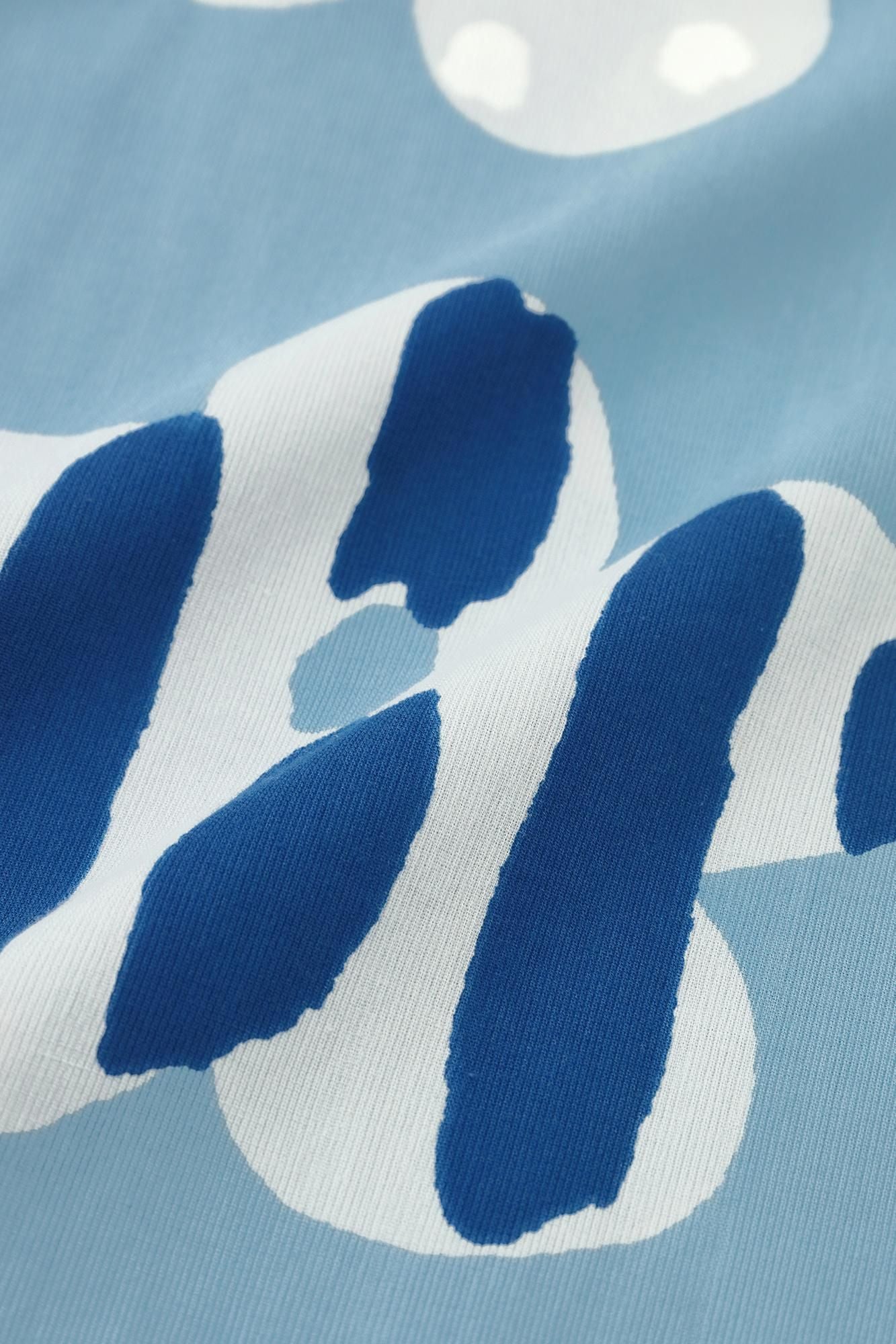 高島縮棉 40/40短袖T-shirt /綻放