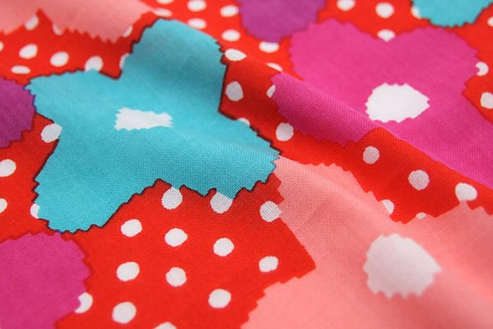 Isemomen Cotton Textile Handkerchief（Short）/ Wild Flowers Color