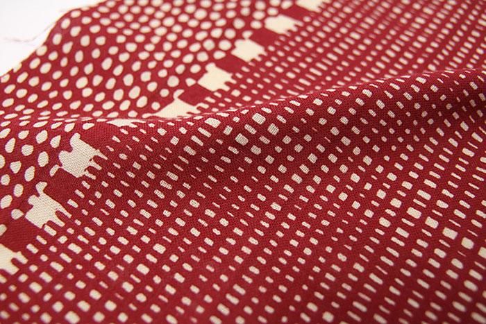 Tengui textile Ise Momen (longueur Hime)/Ma Thé blanc (Shiracha) x Haricots rouges (Azuki)