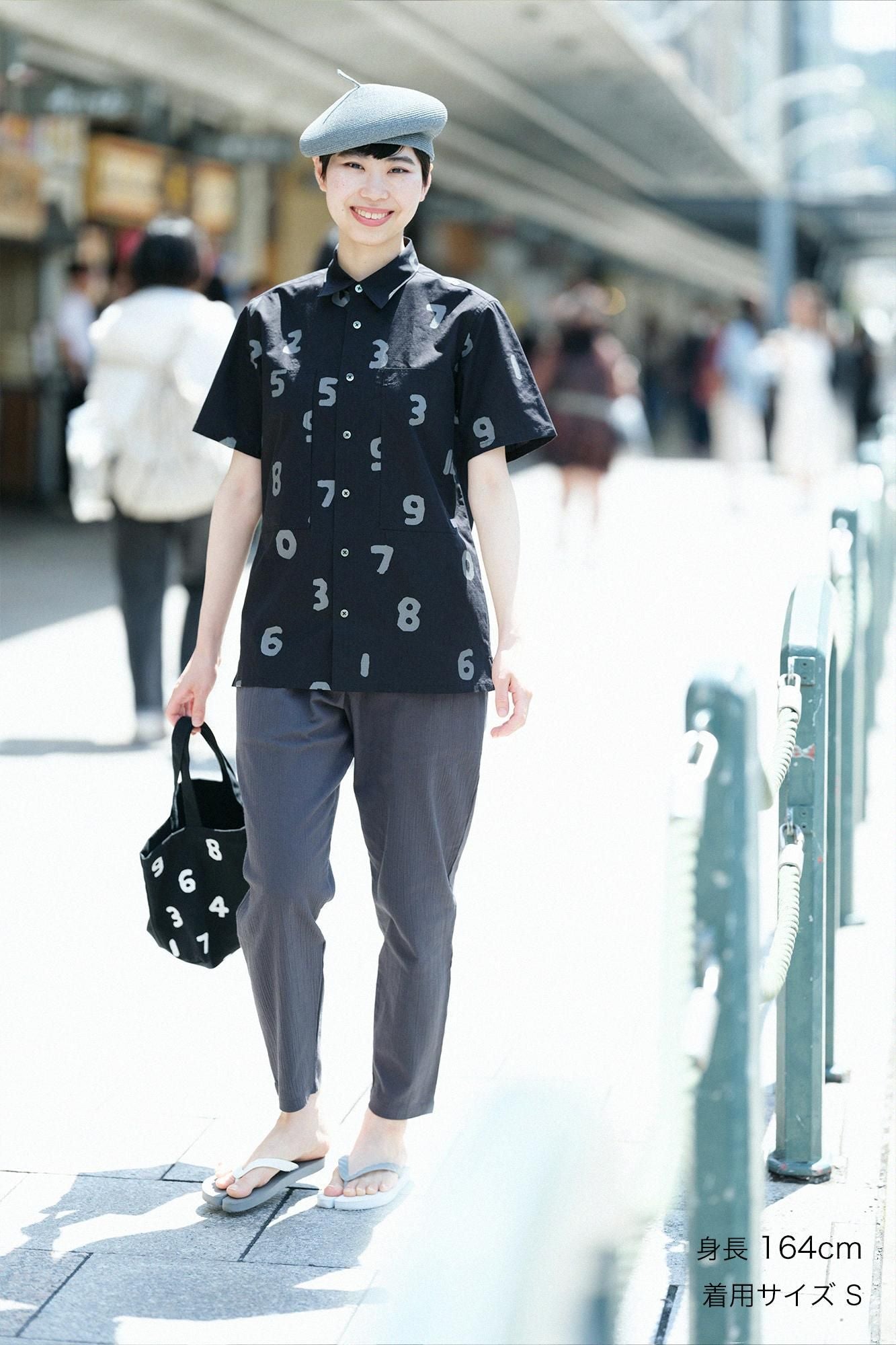 【net限定30%OFF】リップストップ W.P.半袖シャツ／SO-SU-U 濡羽色（ぬればいろ）