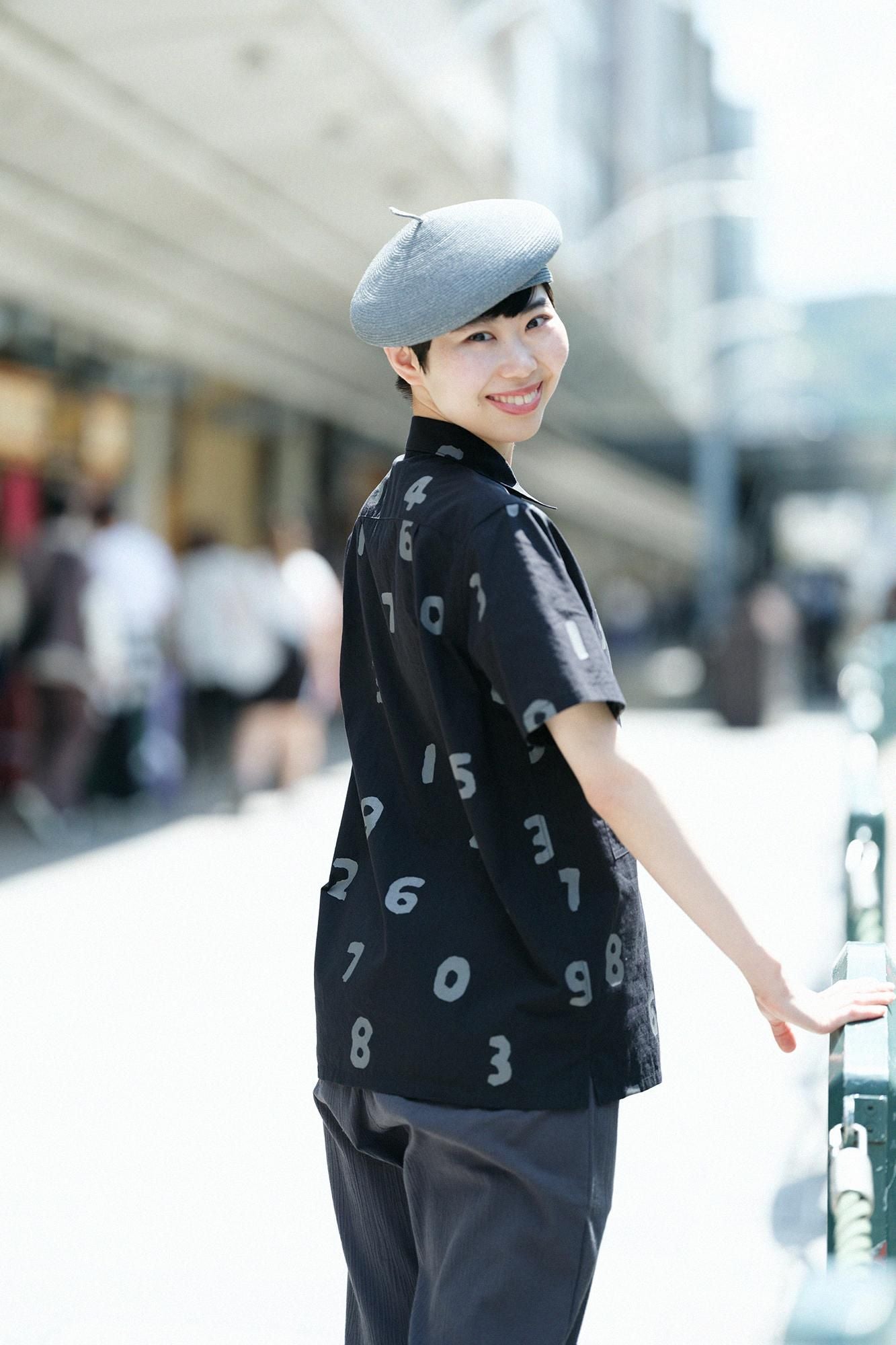 【net限定30%OFF】リップストップ W.P.半袖シャツ／SO-SU-U 濡羽色（ぬればいろ）