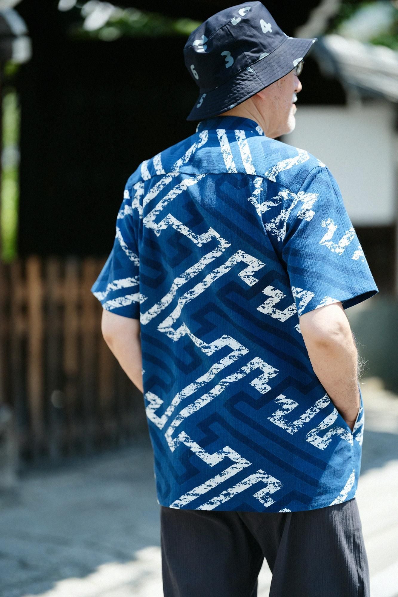 [仅在线] takashima shui 20/20 ainashi支架领子短袖衬衫SP/sayagata jidai