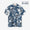 Chizimi Cotton 20/20 Ainasen Stand Collar Short Sleeve Shirt SP／Fan