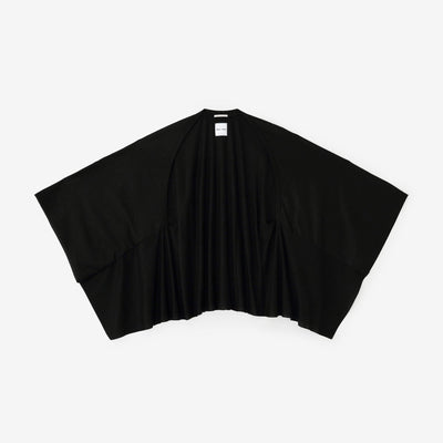 GIZA×Lyocell Plain Stitch Squirrel-like Short Cardigan / Black