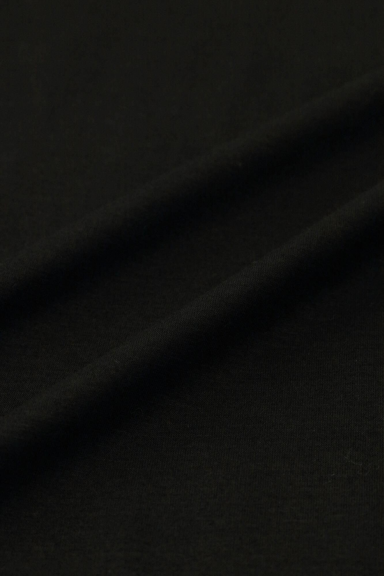 GIZA×萊賽爾平針織 飛鼠袖外披 短版／黑色