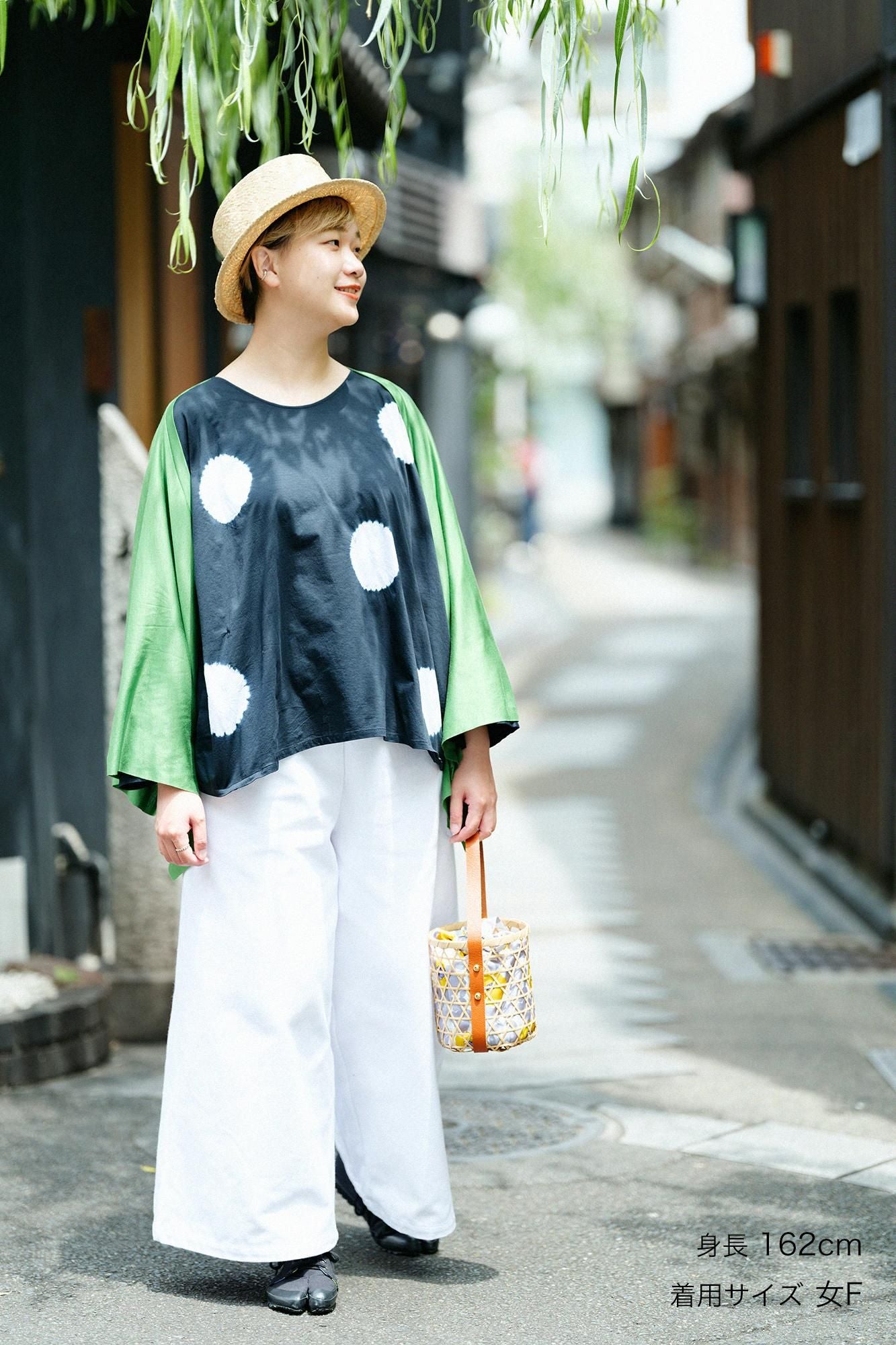 GIZA×Lyocell Plain Stitch Squirrel-like Short Cardigan / Light Green