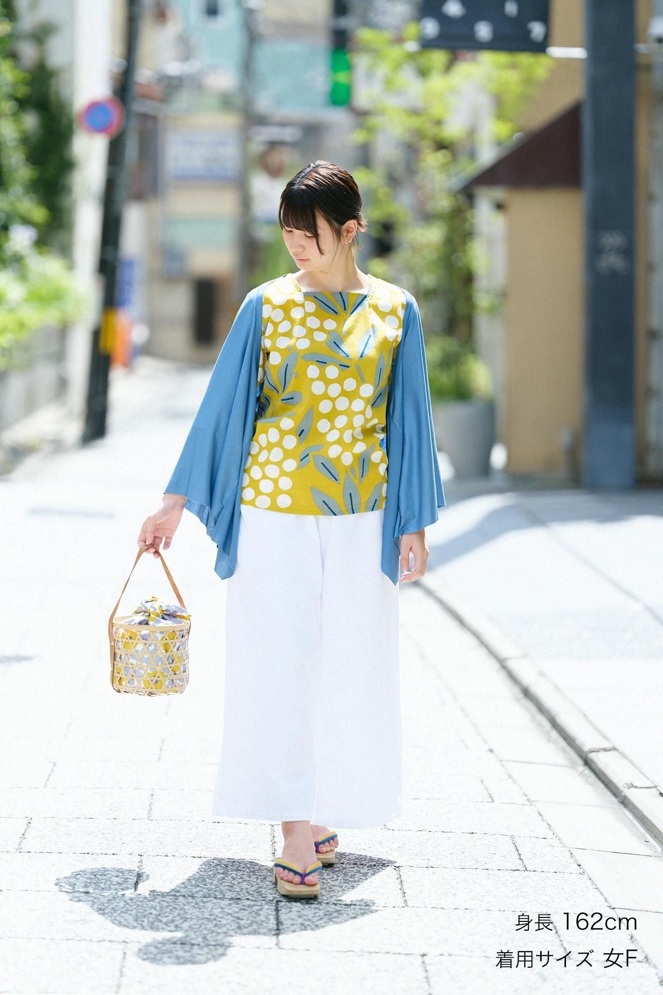 GIZA×Lyocell Plain Stitch Squirrel-like Short Cardigan / Greyish Blue