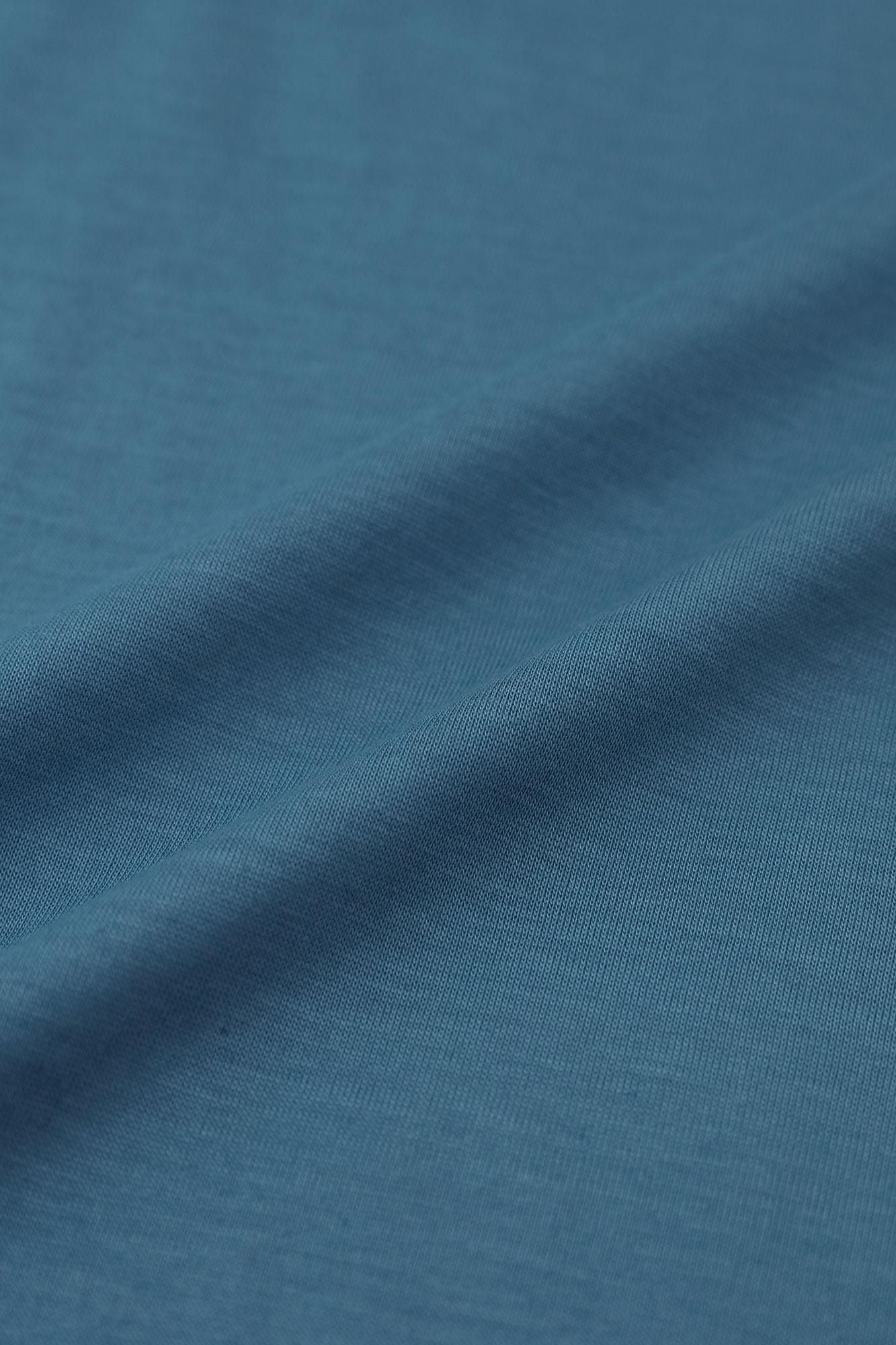 GIZA×Lyocell Plain Stitch Squirrel-like Short Cardigan / Greyish Blue