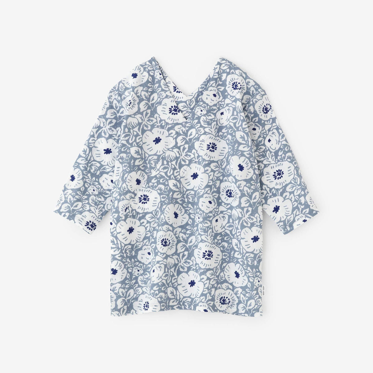 高島縮 40/40 抜衿ジバン 六分丈／静か