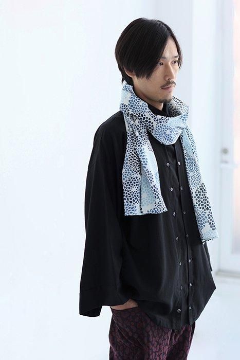 SOU・SOU ×藤田染苑藍捺染圍巾/全菊2
