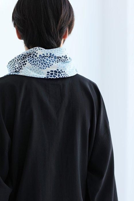 SOU・SOU ×藤田染苑藍捺染圍巾/全菊2