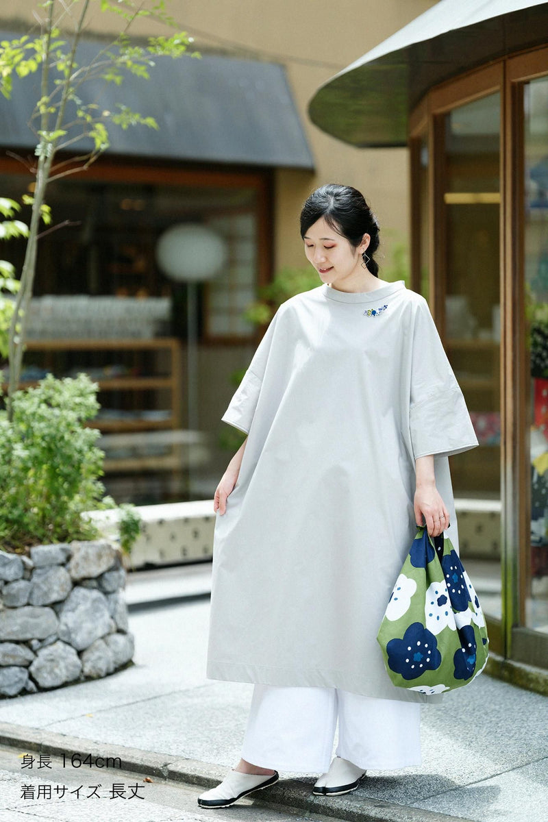 スタンドカラー ラルゴワンピース