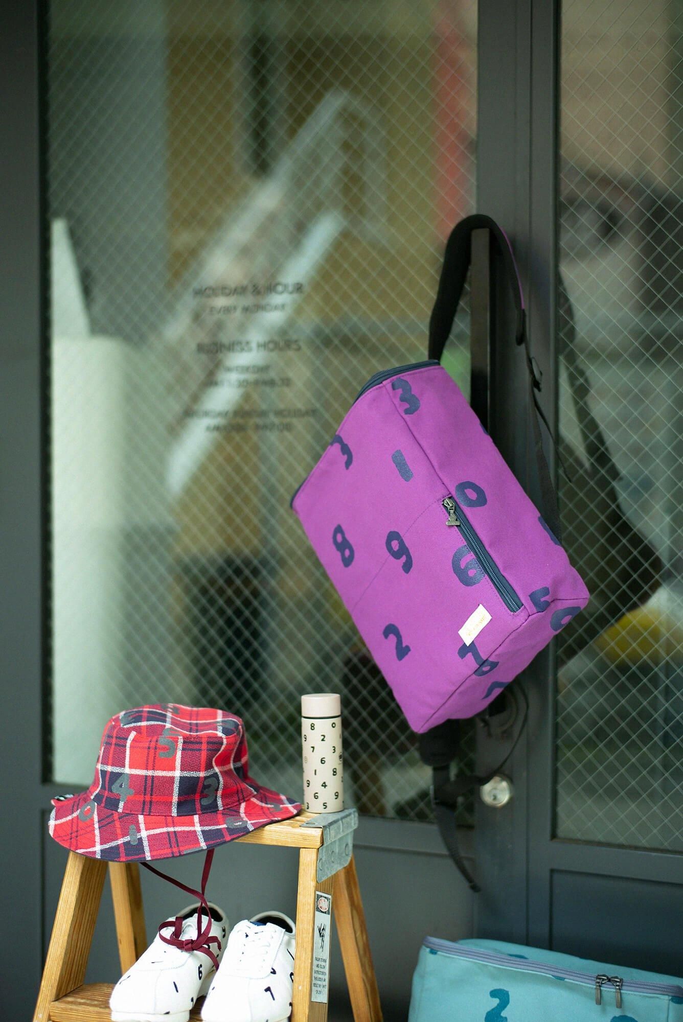 BOX Backpack Small / SO-SU-U Violet×Dark Blue