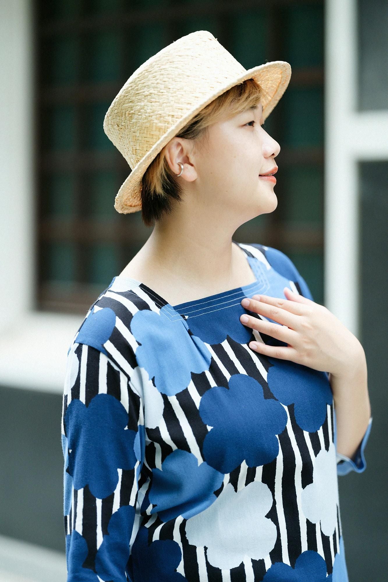 Takashima Chijimi 40/40 Hifu Jiban Sechsviertellänge/Nunoshiba Sorabara