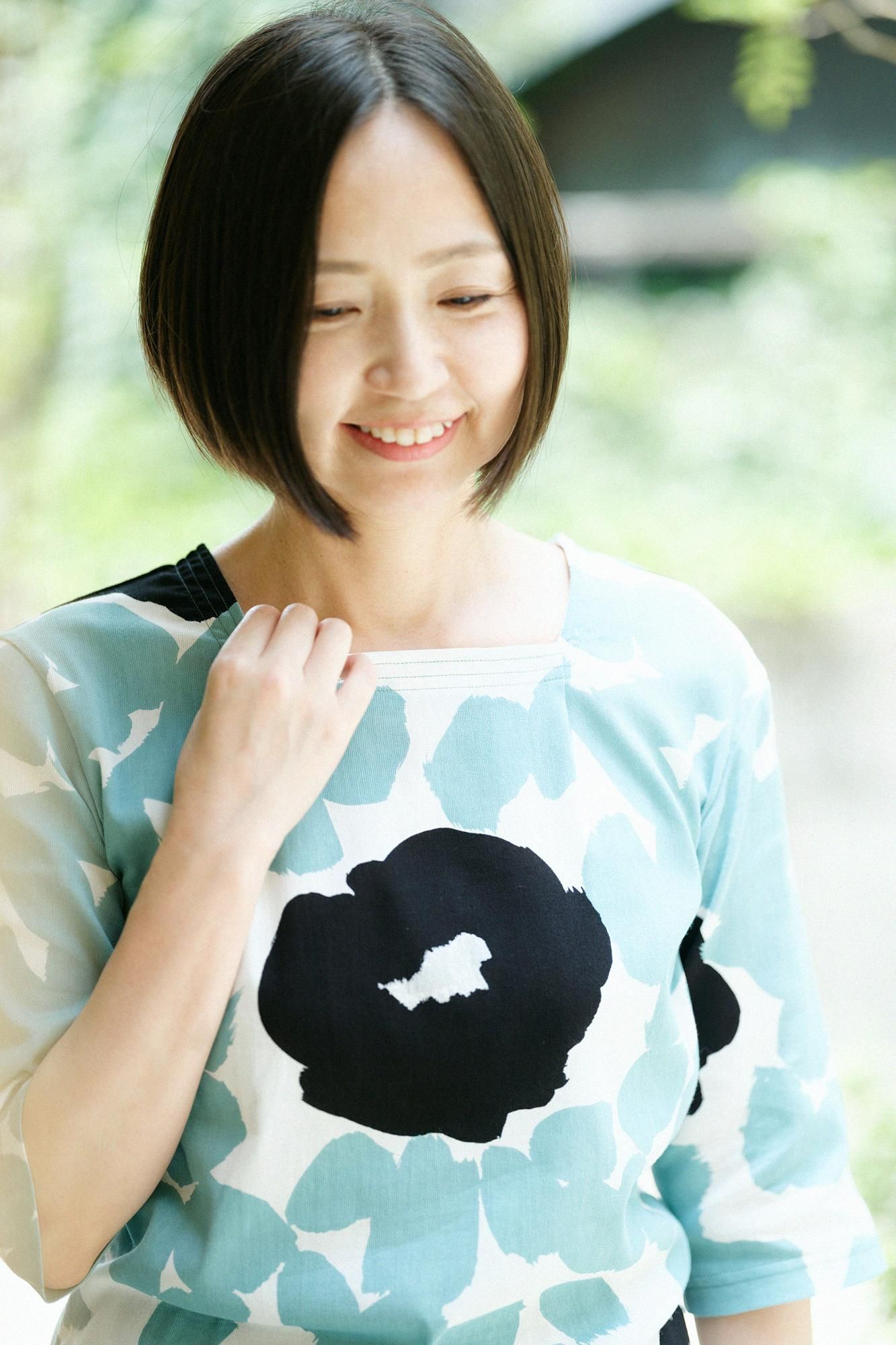 Chizimi Cotton 40/40 Square Neck Shirt Elbow Length Sleeve／Tender