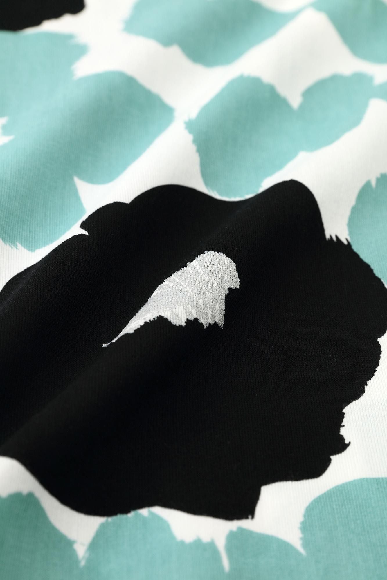 Chizimi Cotton 40/40 Square Neck Shirt Elbow Length Sleeve／Tender