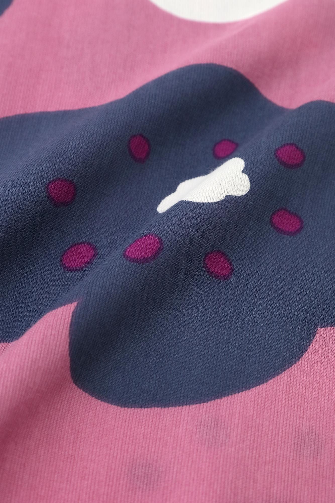 [온라인 전용]타카시마치지미 40/40 히후지반 반팔／호호에미 Nadeshikoiro (Nadeshikoiro)