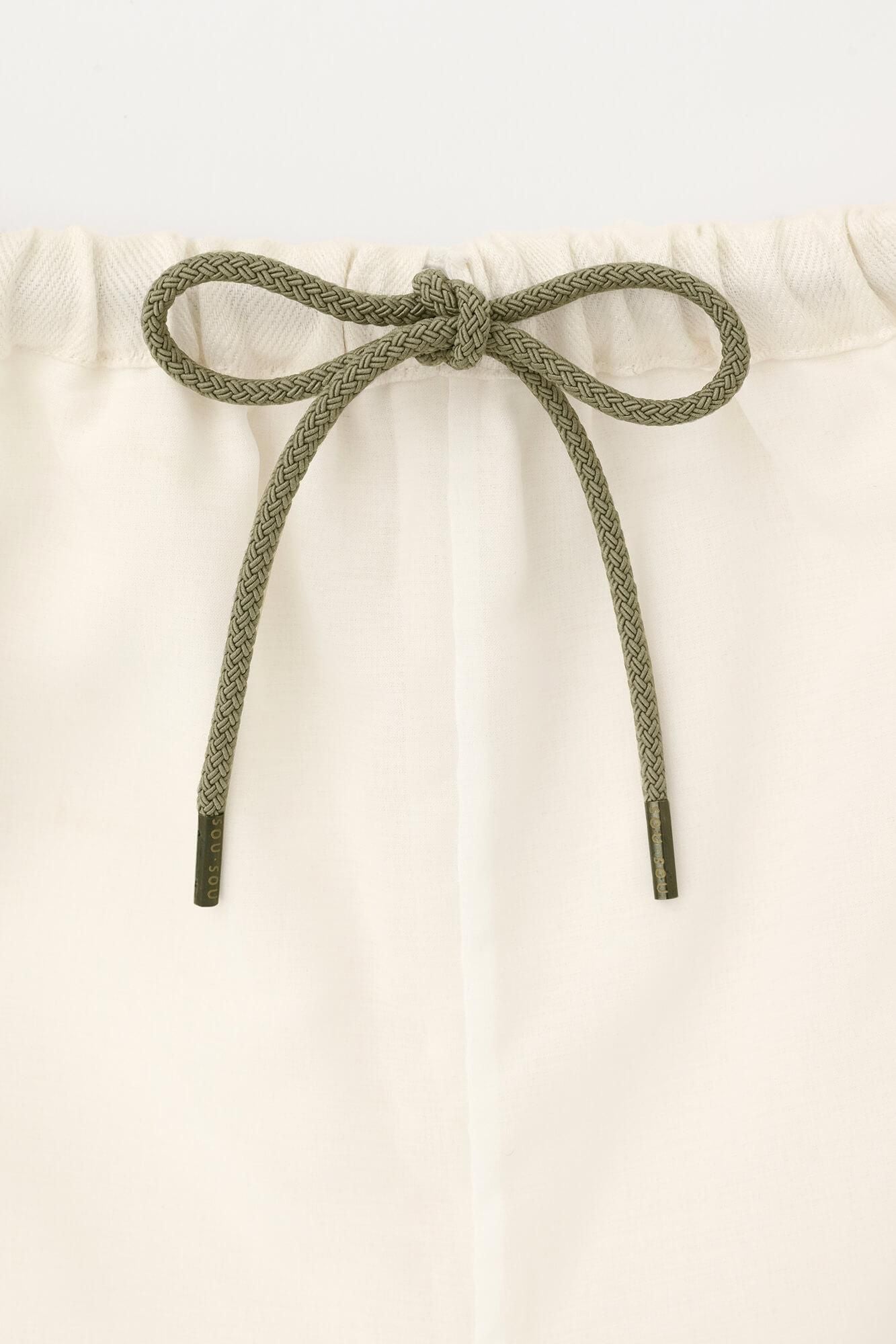 麻 杉綾織（すぎあやおり） 襞（ひだ）もんぺ／つくも