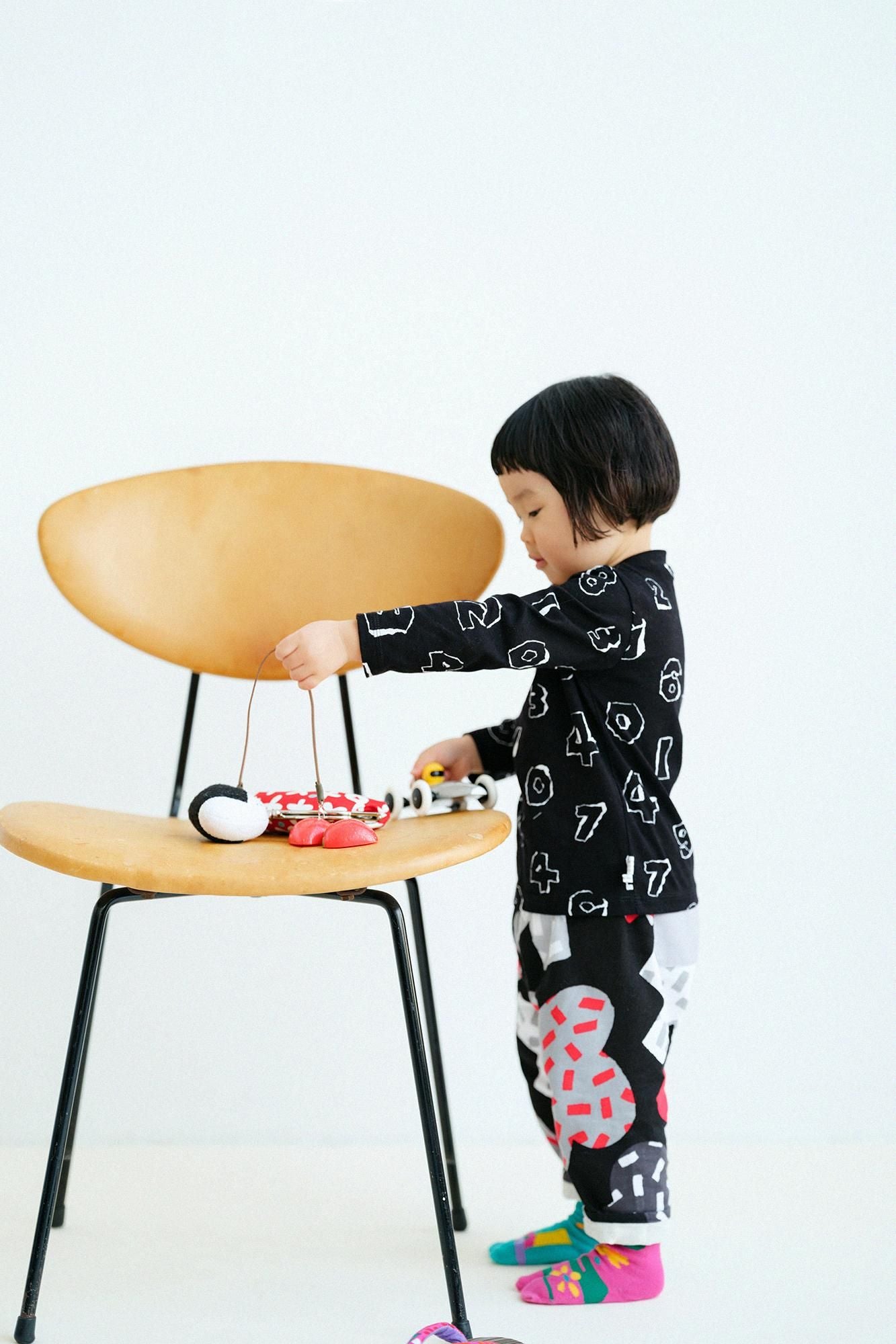 ●方領上衣 長袖／SO-SU-U 十數 拼貼畫