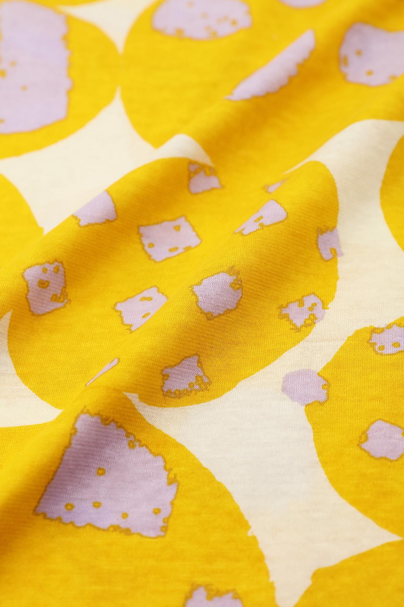 圓弧袖褶領上衣/明麗 喜喜