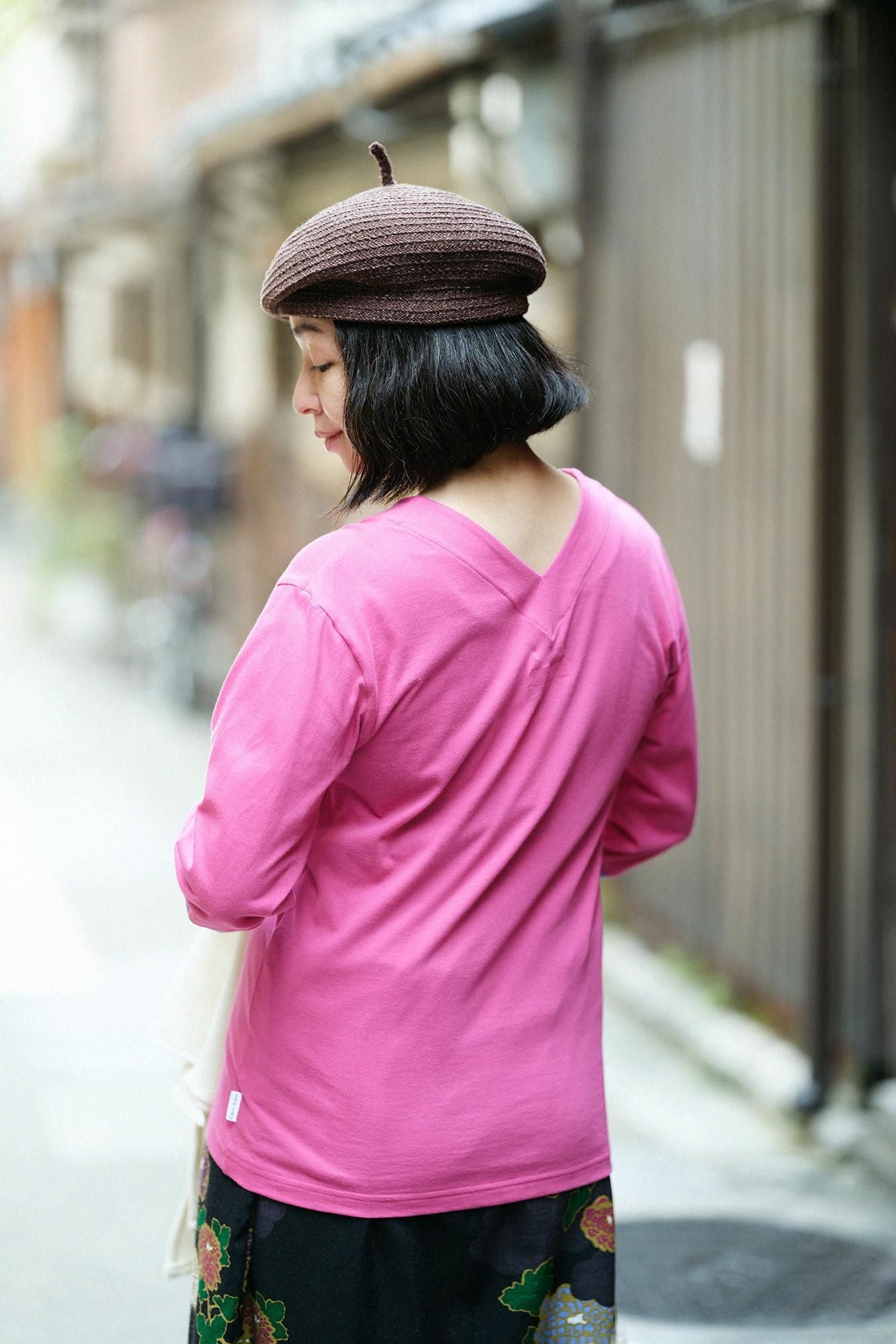 Ausziehbarer Kragen, verschiedene Ärmel, 30-teilig/Pfingstrosenfarbe x Aoi-Farbe