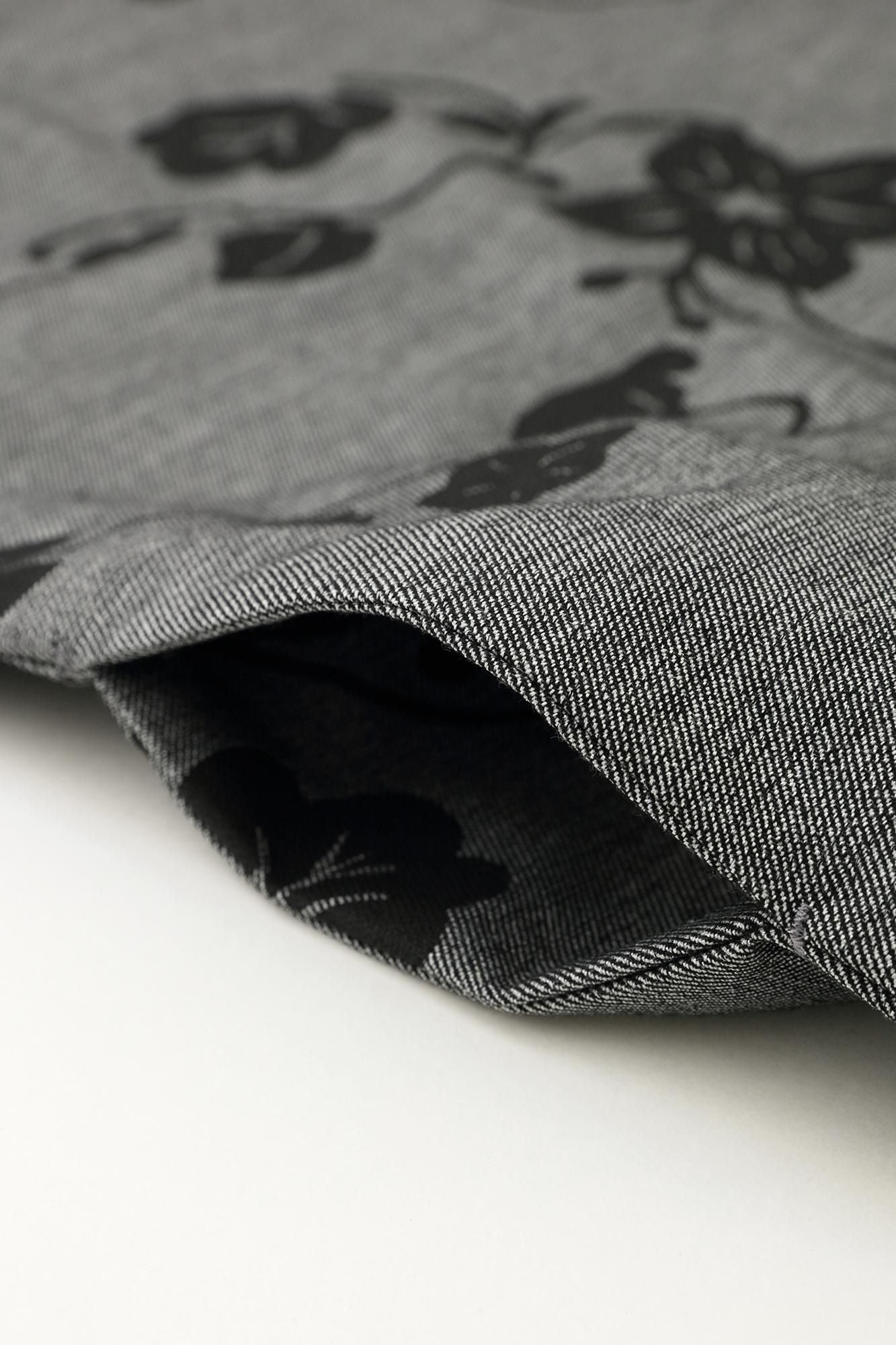 Robe rectangulaire Naginata en sergé de rayonne de coton/Urushi Raboku