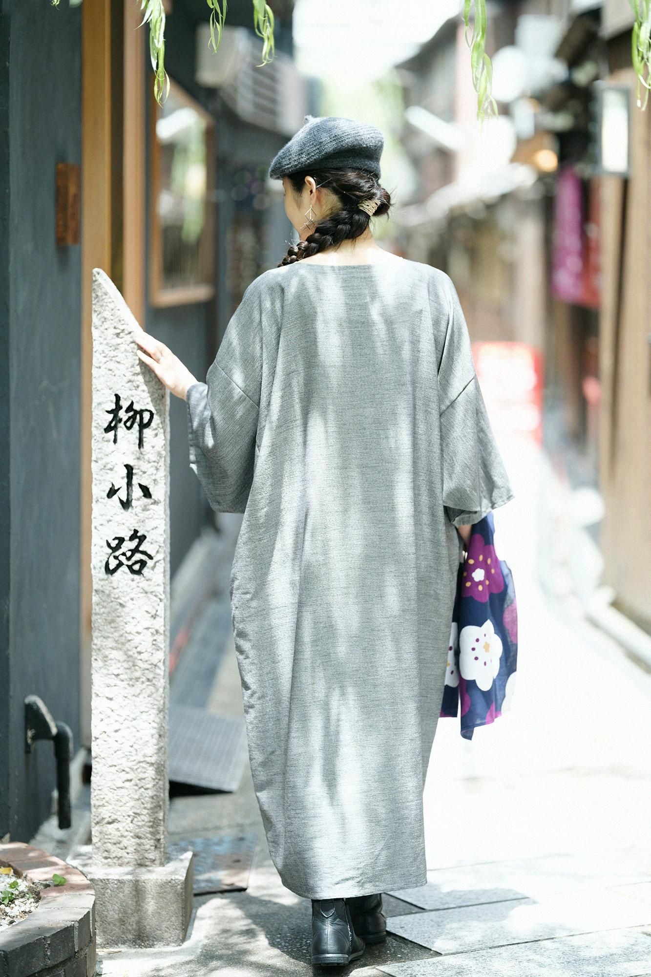 SOU・SOU 倉敷綾 長方形衣 長丈 大菊 濃墨 新品未使用 綿レーヨン 綾織（あやおり） 薙刀長方形衣（なぎなたちょうほうけい