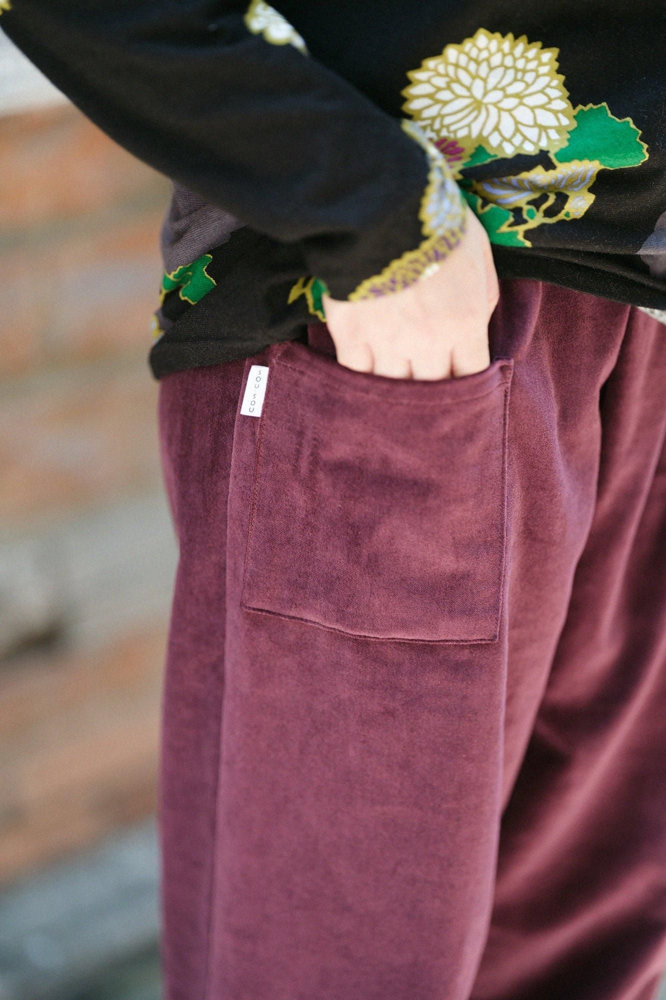 棉麻 Birouudo（折叠）Monpe/紫色风筝