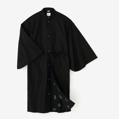 【net限定】梳毛（そもう） 綾織（あやおり） 薙刀かり衣（なぎなたかりごろも） 裏勝り（うらまさり）／濡羽色（ぬればいろ）×SO-SU-U