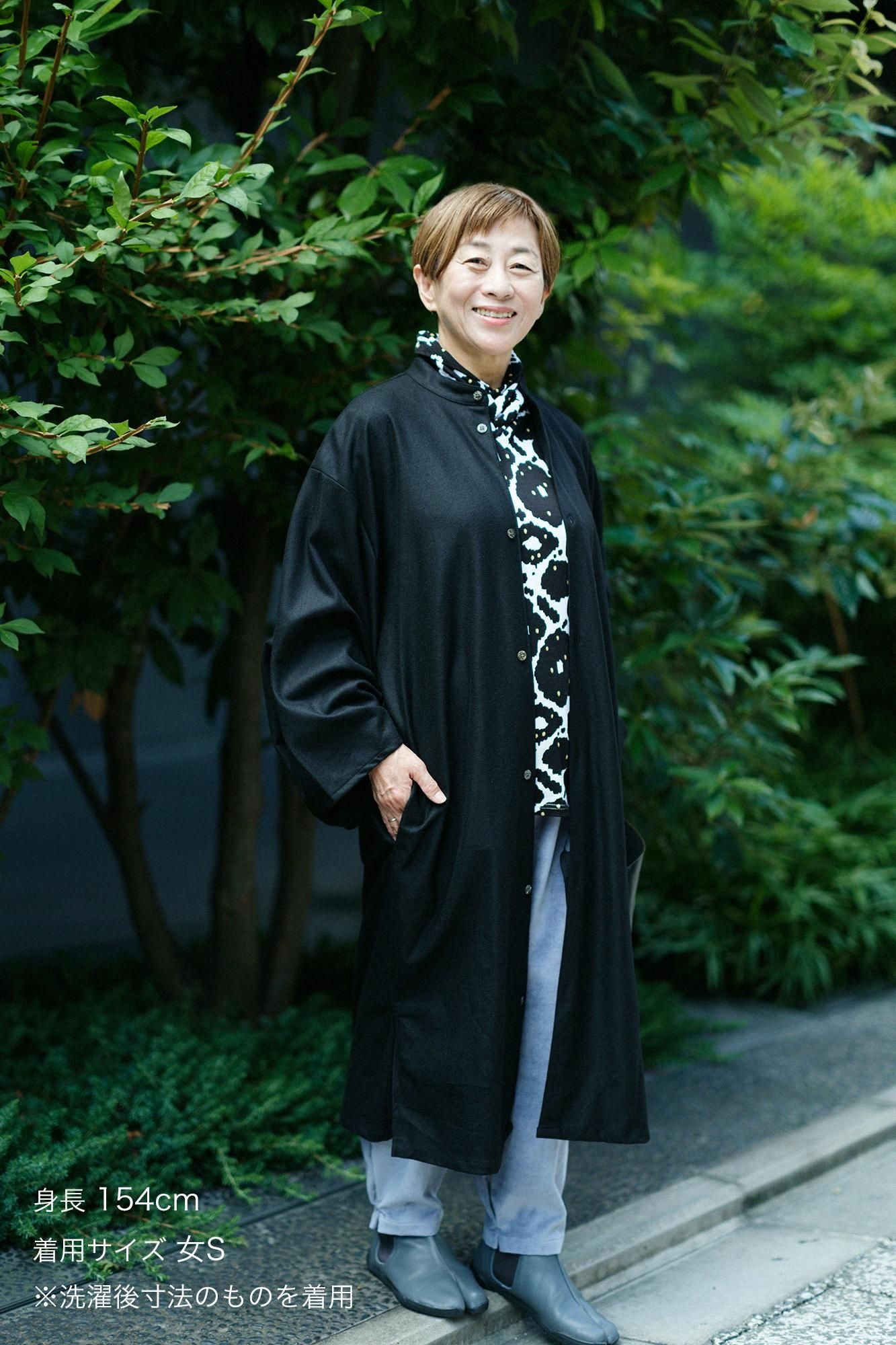 【net限定】梳毛（そもう） 綾織（あやおり） 薙刀かり衣（なぎなたかりごろも） 裏勝り（うらまさり）／濡羽色（ぬればいろ）×SO-SU-U