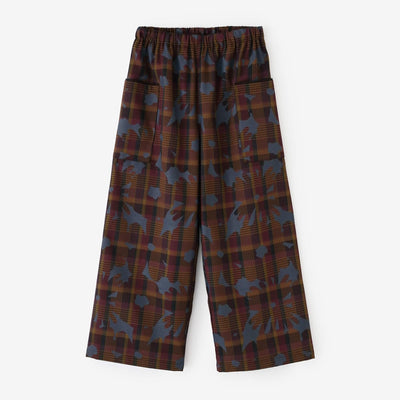 Combed Yarn（So-mo） Lattice Weave Square Pockets Monpe Pants／Oraka