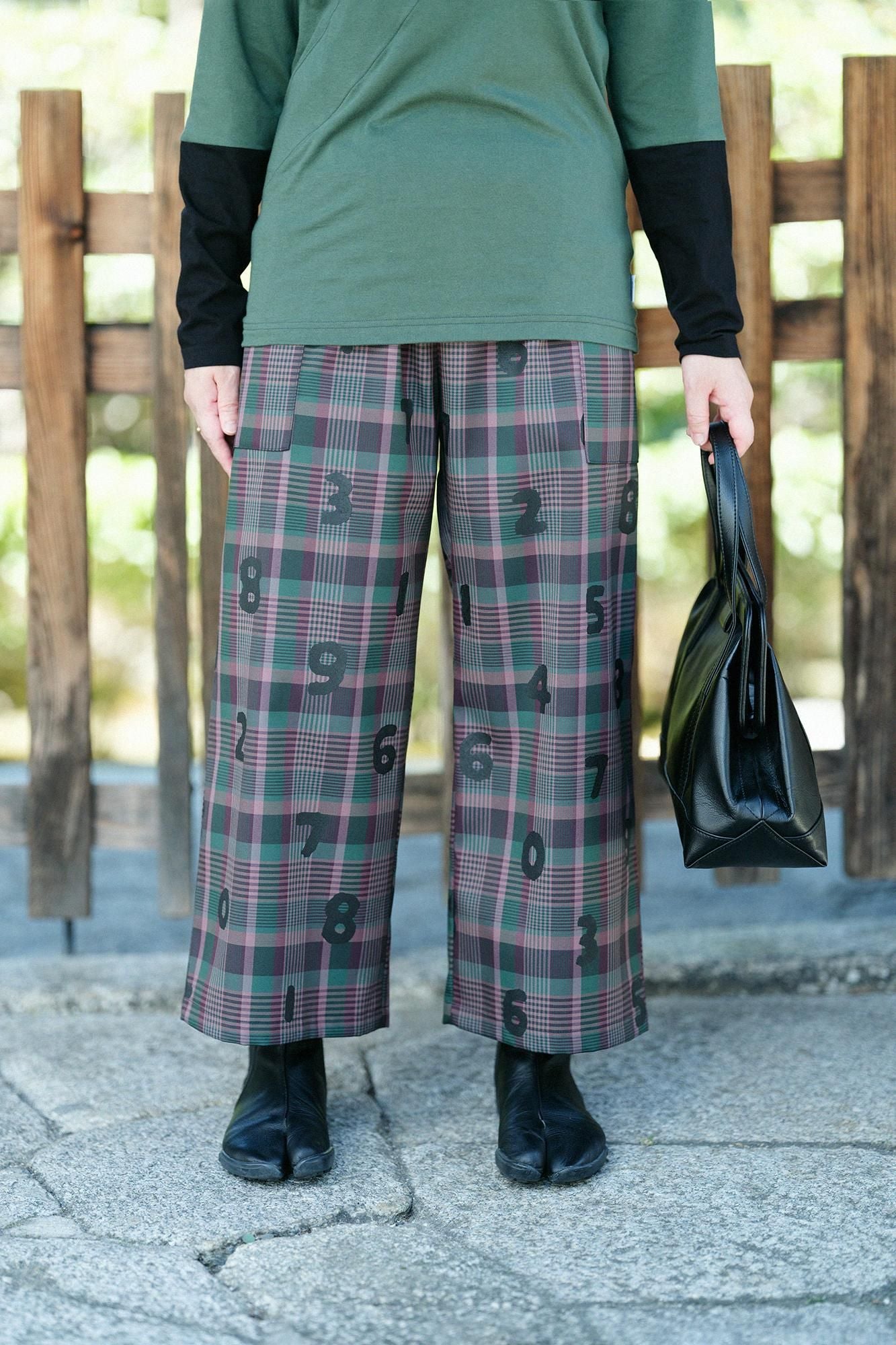 Combed Yarn（So-mo） Lattice Weave Square Pockets Monpe Pants／SO-SU-U