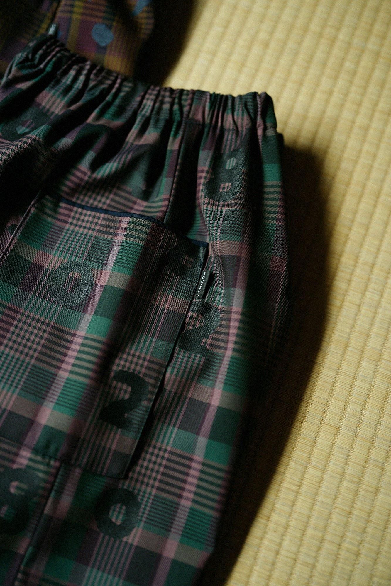 Combed Yarn（So-mo） Lattice Weave Square Pockets Monpe Pants／SO-SU-U