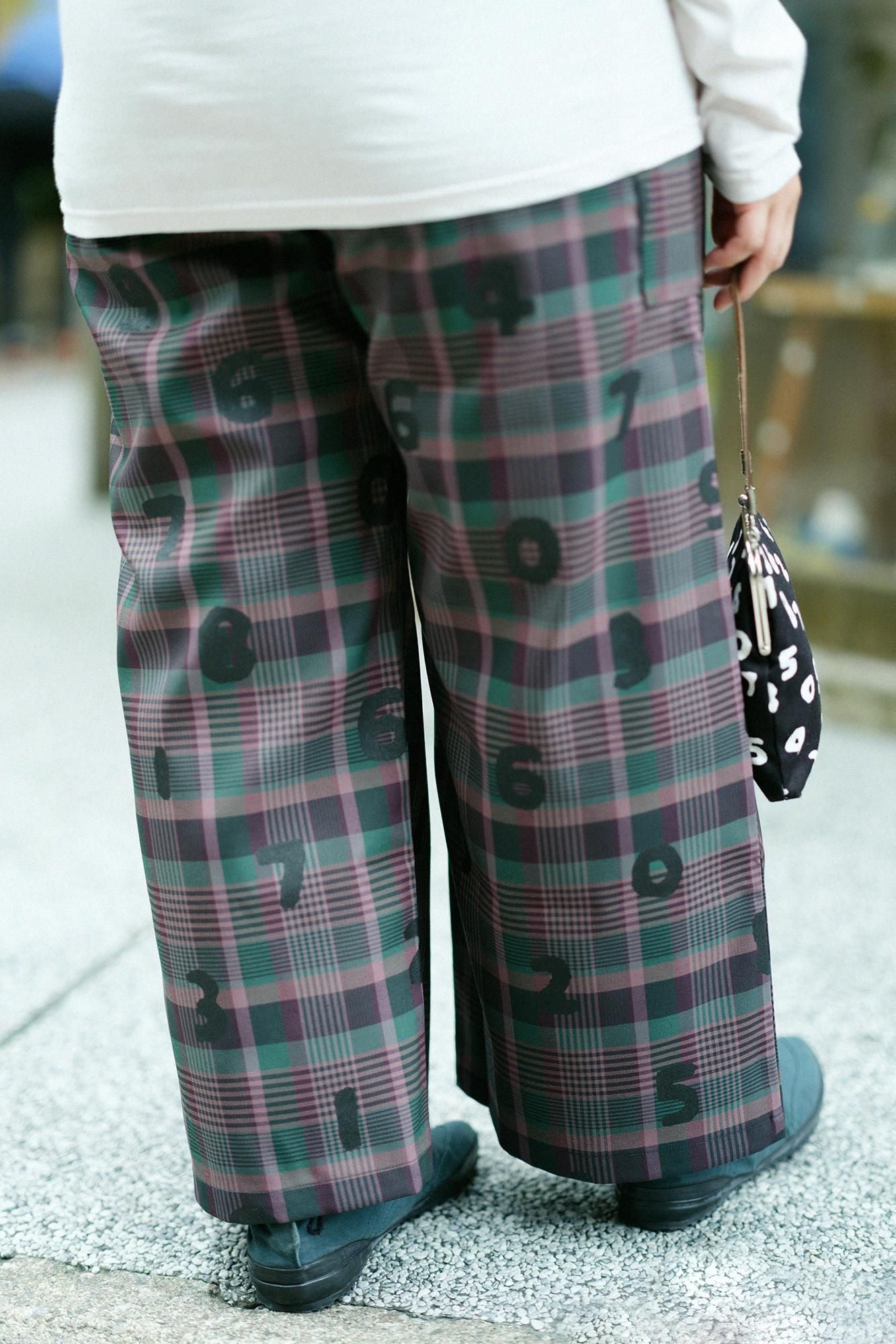 Combed Yarn（So-mo） Lattice Weave Square Pockets Monpe Pants／SO-SU-U