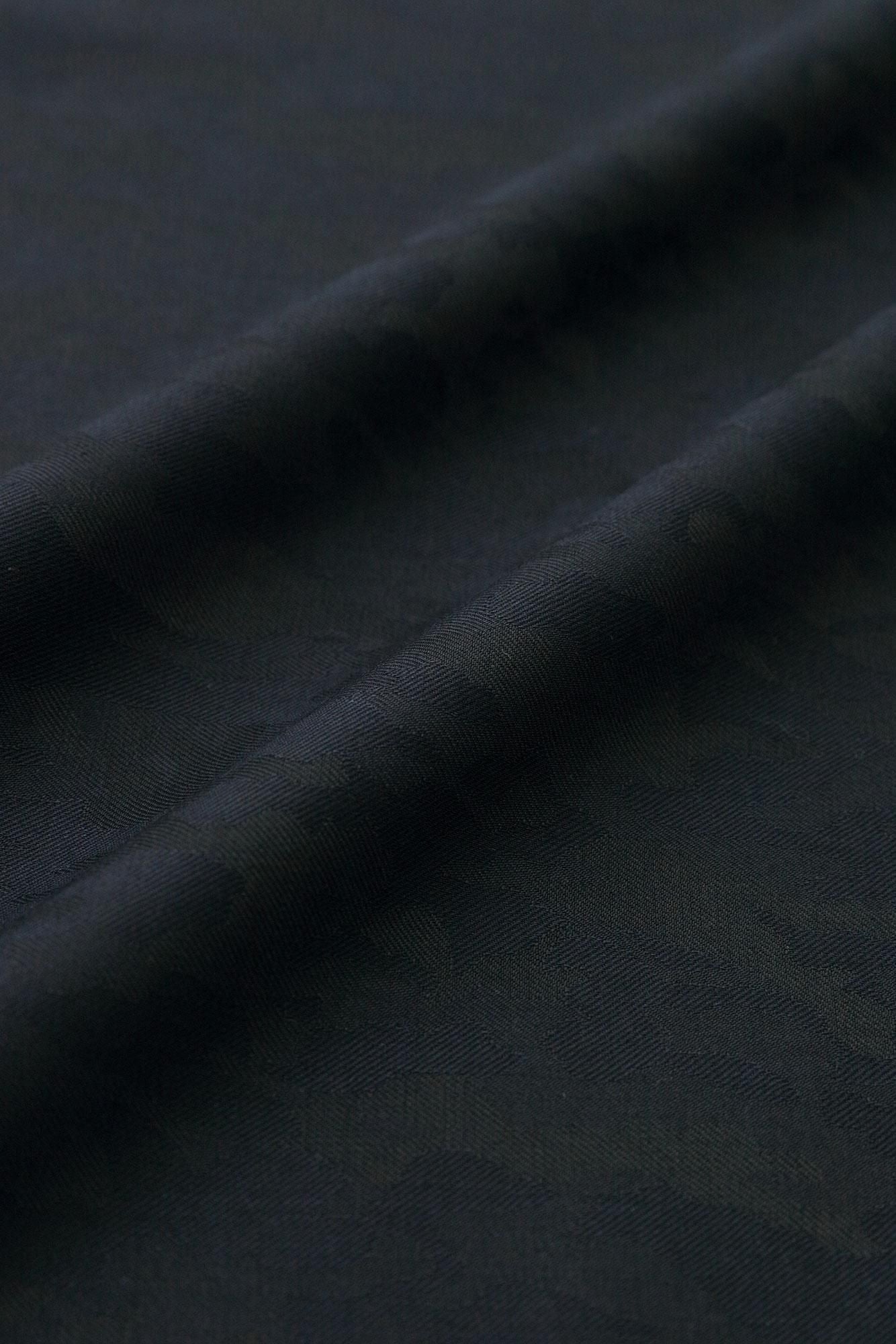 梳毛（そもう） 袢纏（はんてん） 間（けん） 袷（あわせ）／深紺靄（しんこんもや）