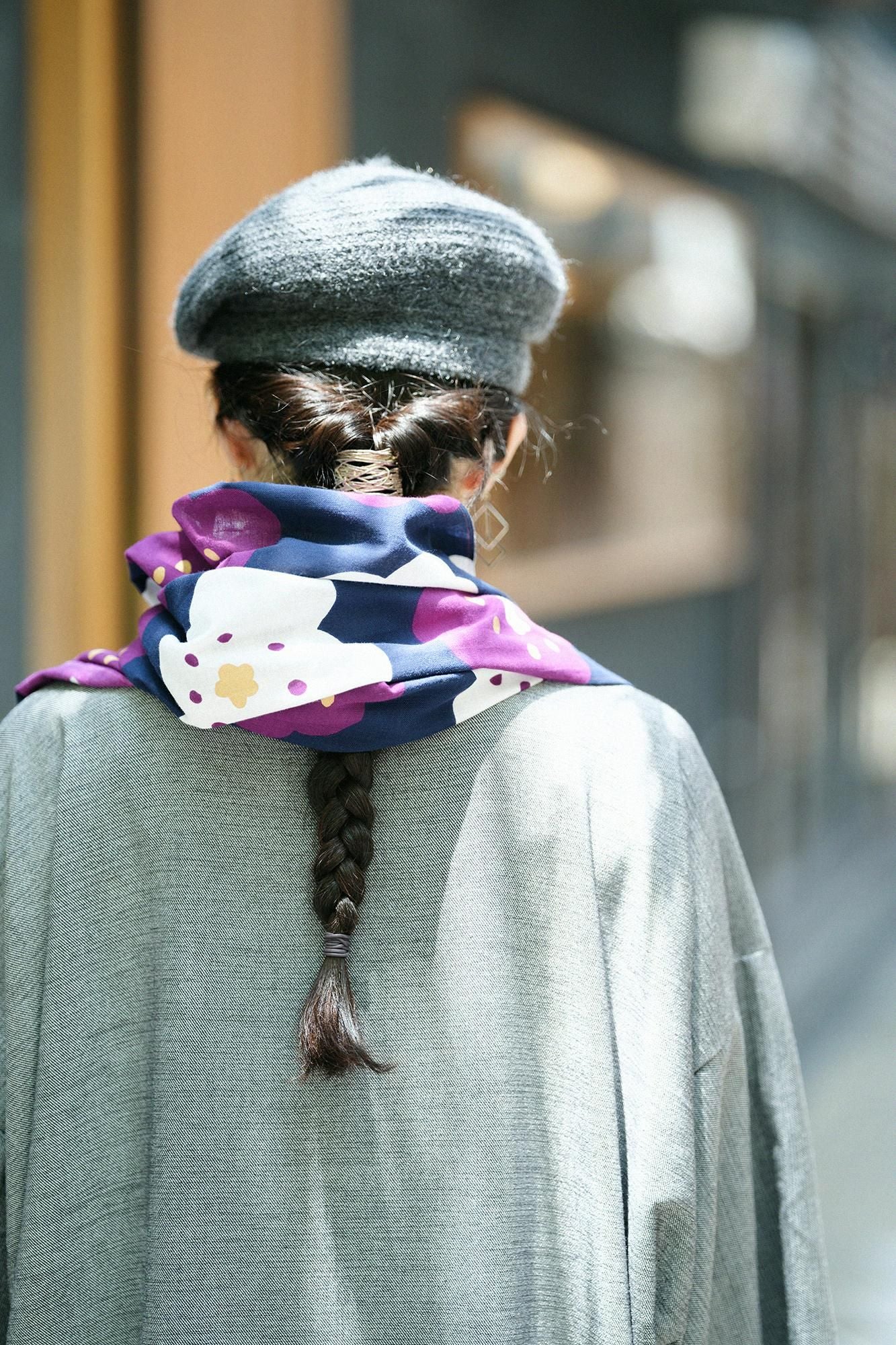 伊势木纹库比卷/微笑深蓝