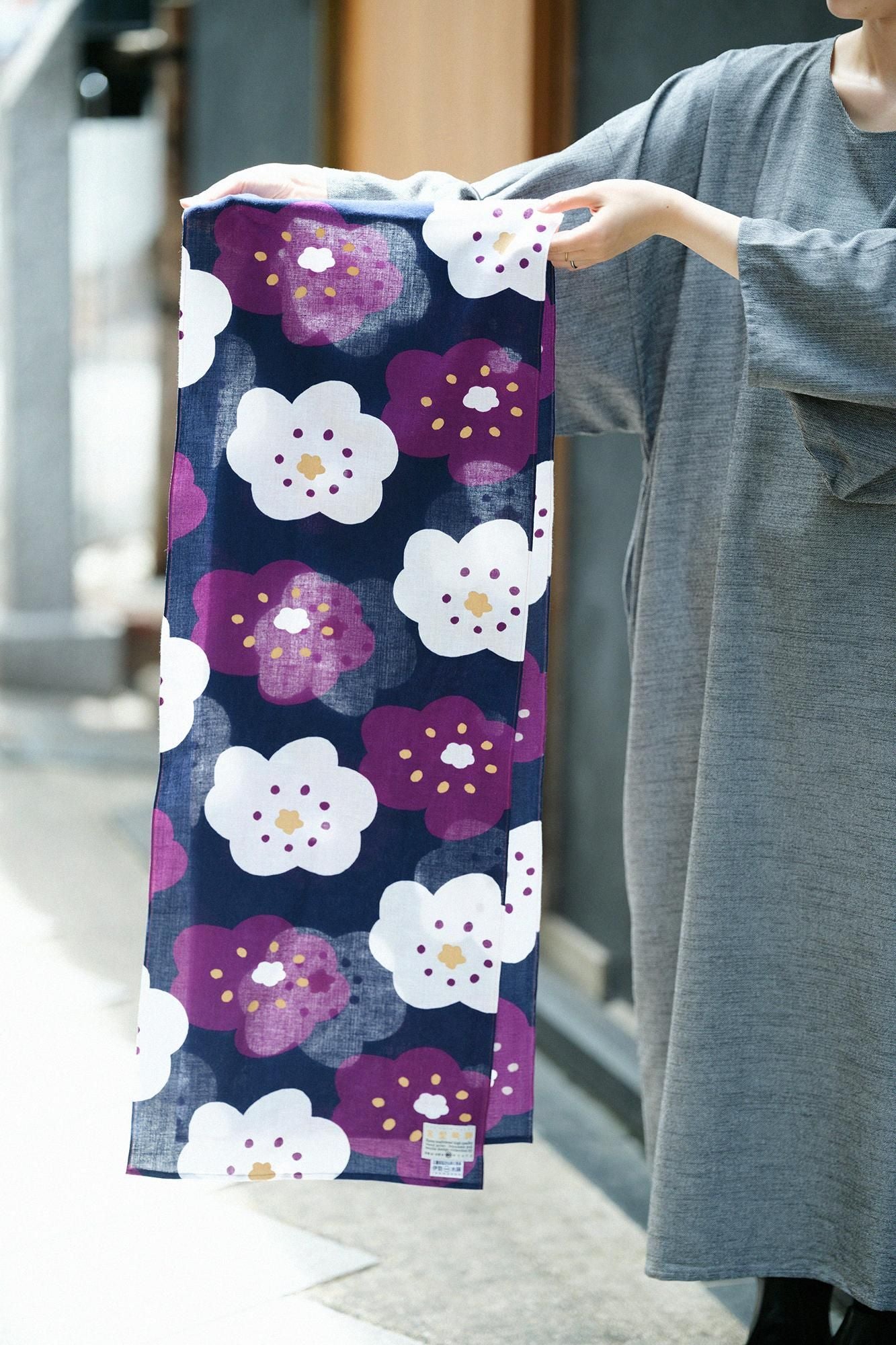 伊势木纹库比卷/微笑深蓝