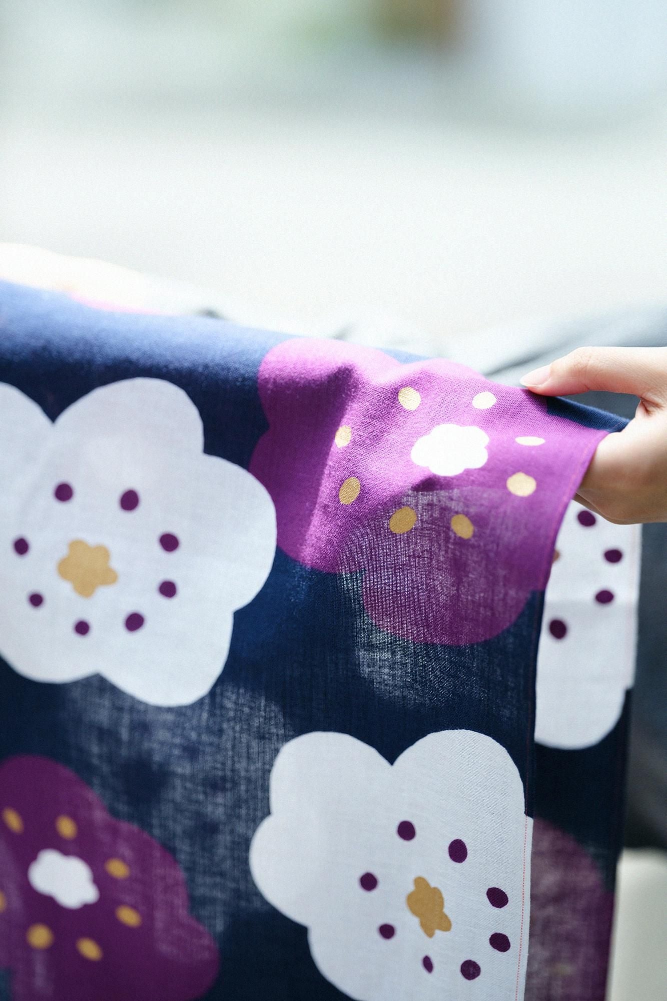 伊势木纹库比卷/微笑深蓝