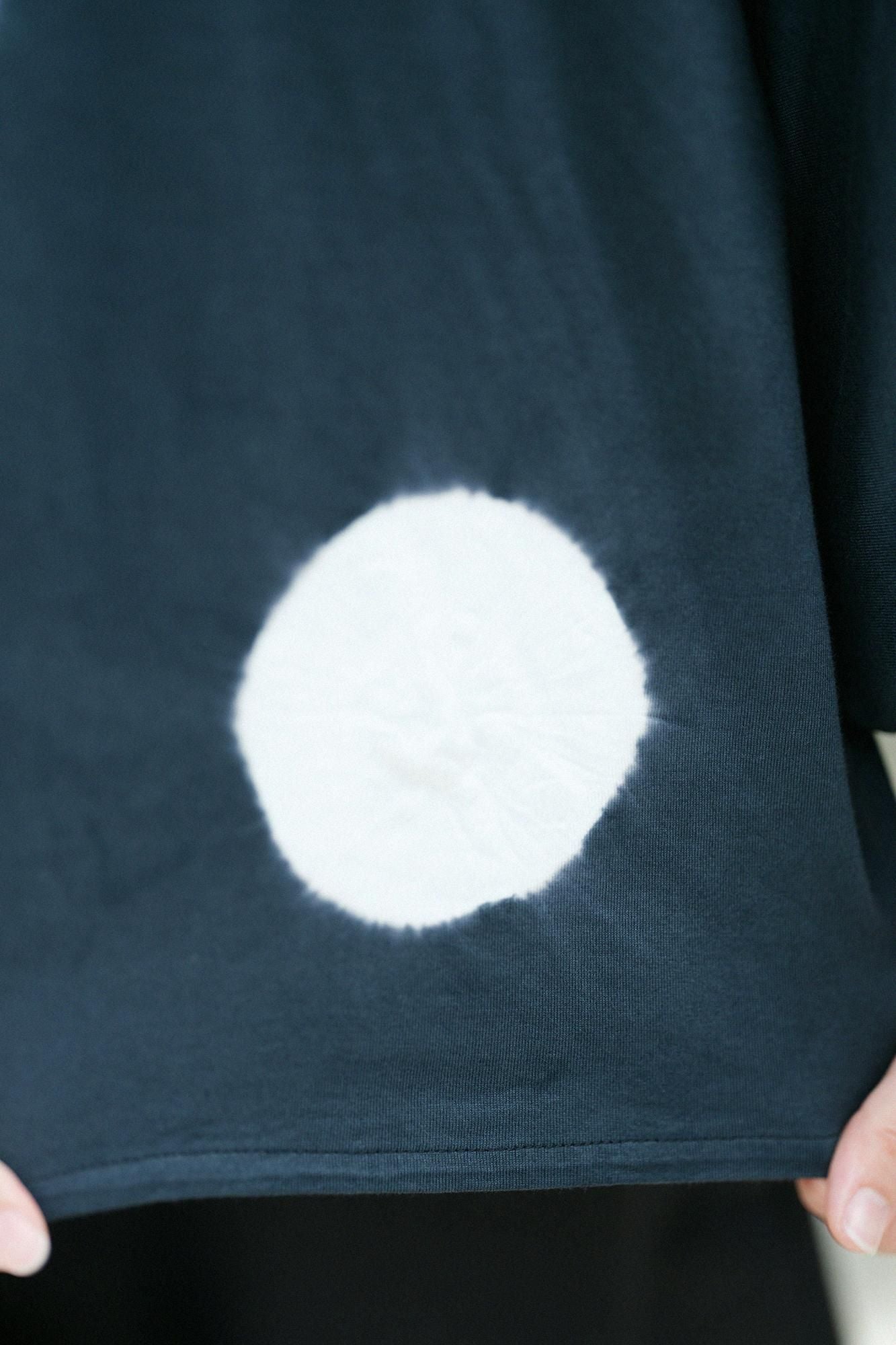 TabataTie-dye Naginata Square Top(Tashika Naginataminds old time withstomach)/Large Polka Dots Ink Black(Sumiiro)×tsuminds old time withtoo