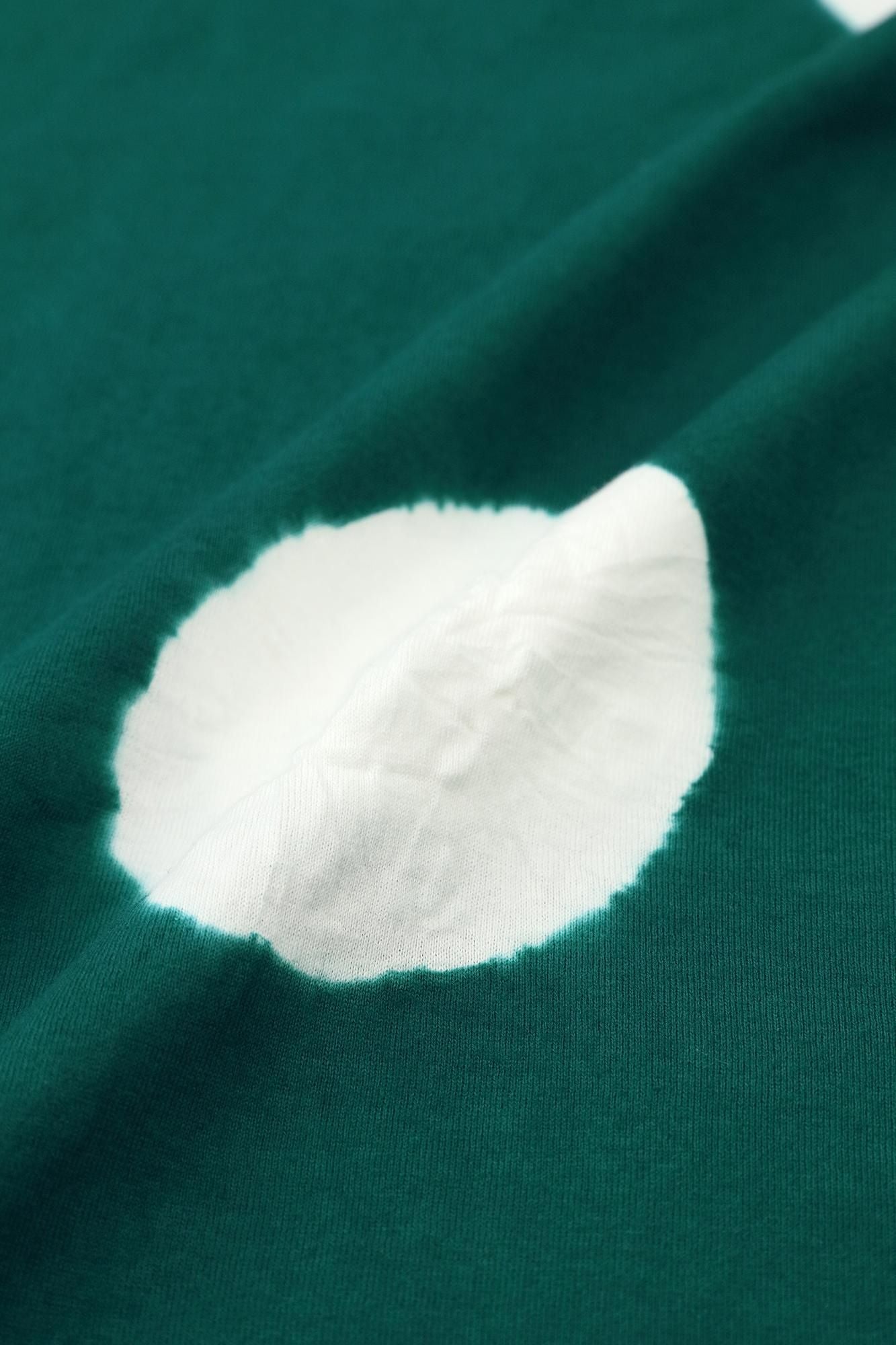 ＳＯＵ・ＳＯＵ　薙刀かり衣 水玉大 孔雀緑×つくも ワンピース たばた絞り 衿巻薙刀長方形衣（えりまきなぎなたちょうほうけい